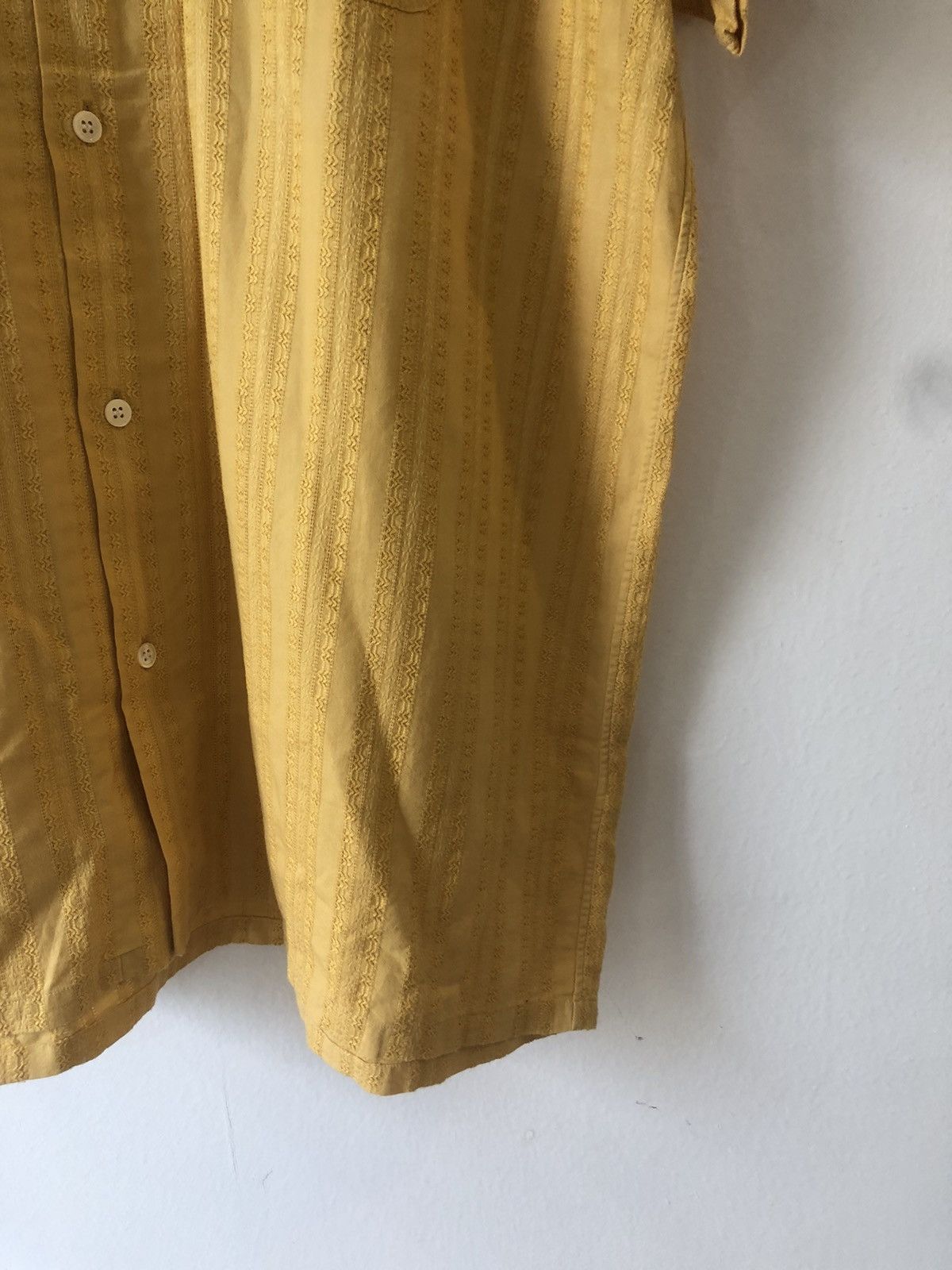 Y's Embroiled mustard camp shirt Size US L / EU 52-54 / 3 - 3 Thumbnail