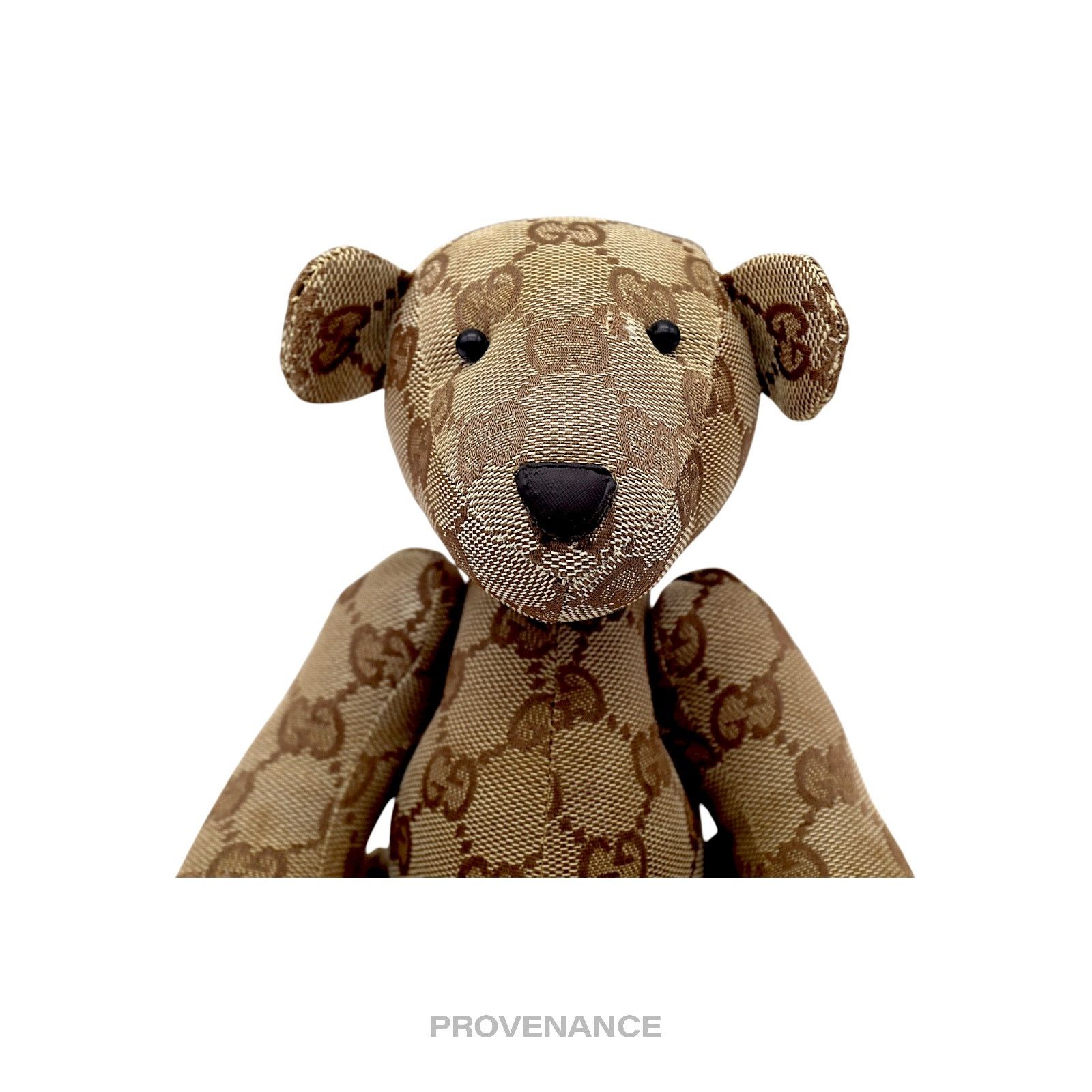 Gucci 🔴 Gucci Teddy Bear - GG Canvas Tan Patchwork Size ONE SIZE - 10 Thumbnail