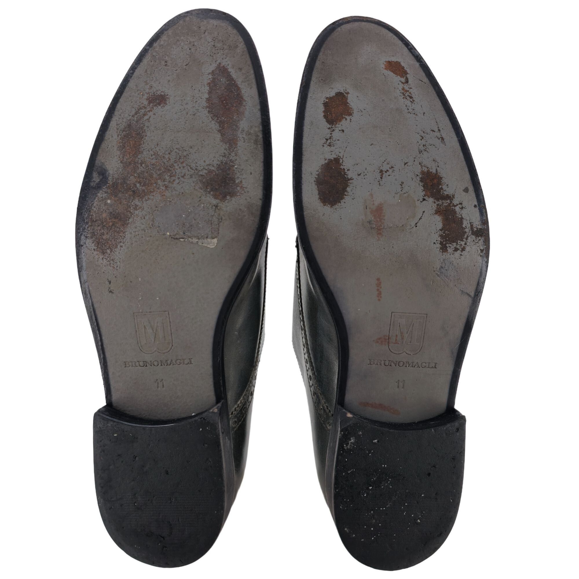 Bruno Magli Bruno Magli Italy Gray Leather Double Monk Strap Loafers 11M Size US 11 / EU 44 - 4 Thumbnail