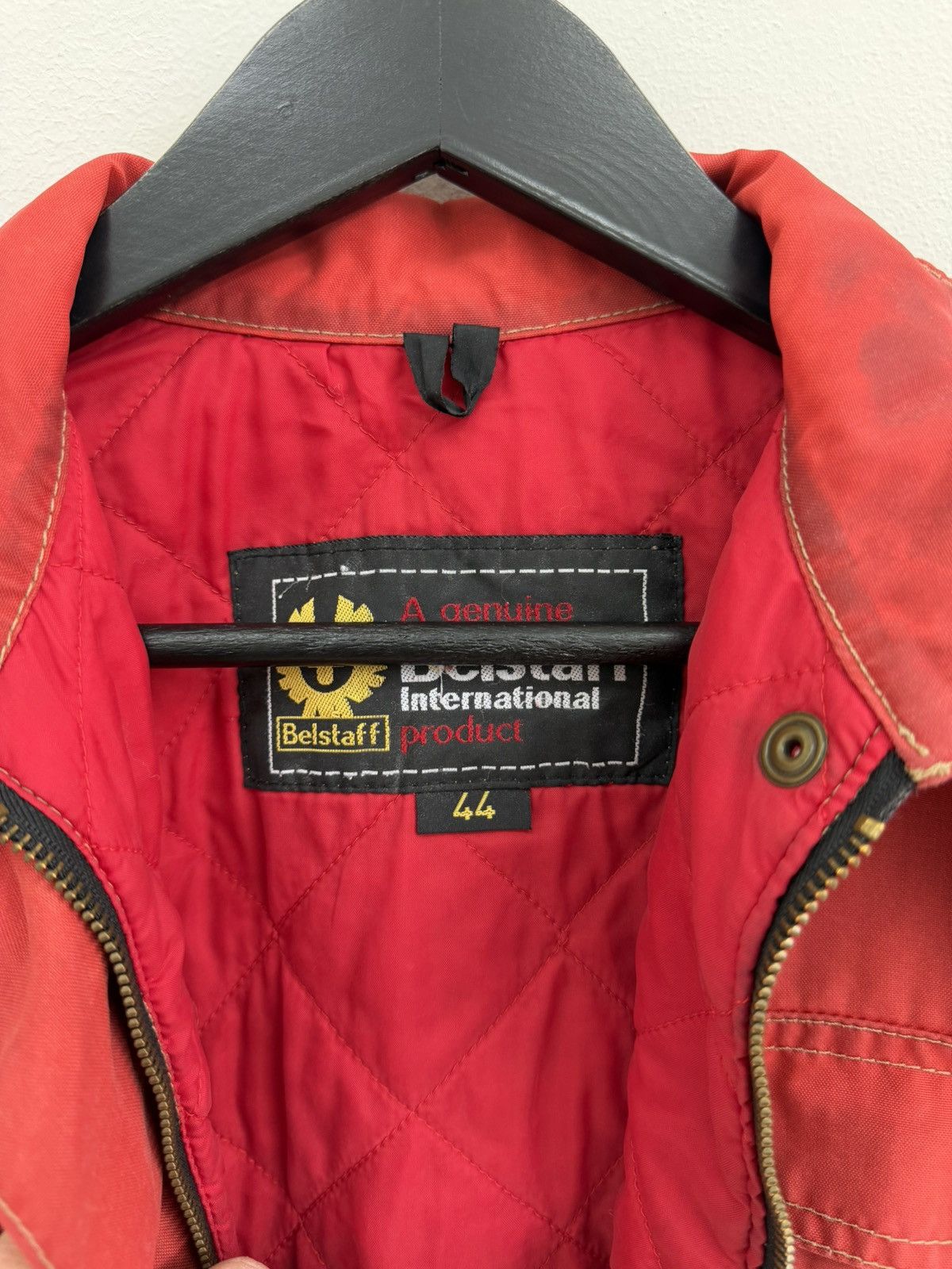 Belstaff Belstaff Wax Womens Red Gangster Biker Motorcycle Jacket Size S / US 4 / IT 40 - 10 Thumbnail