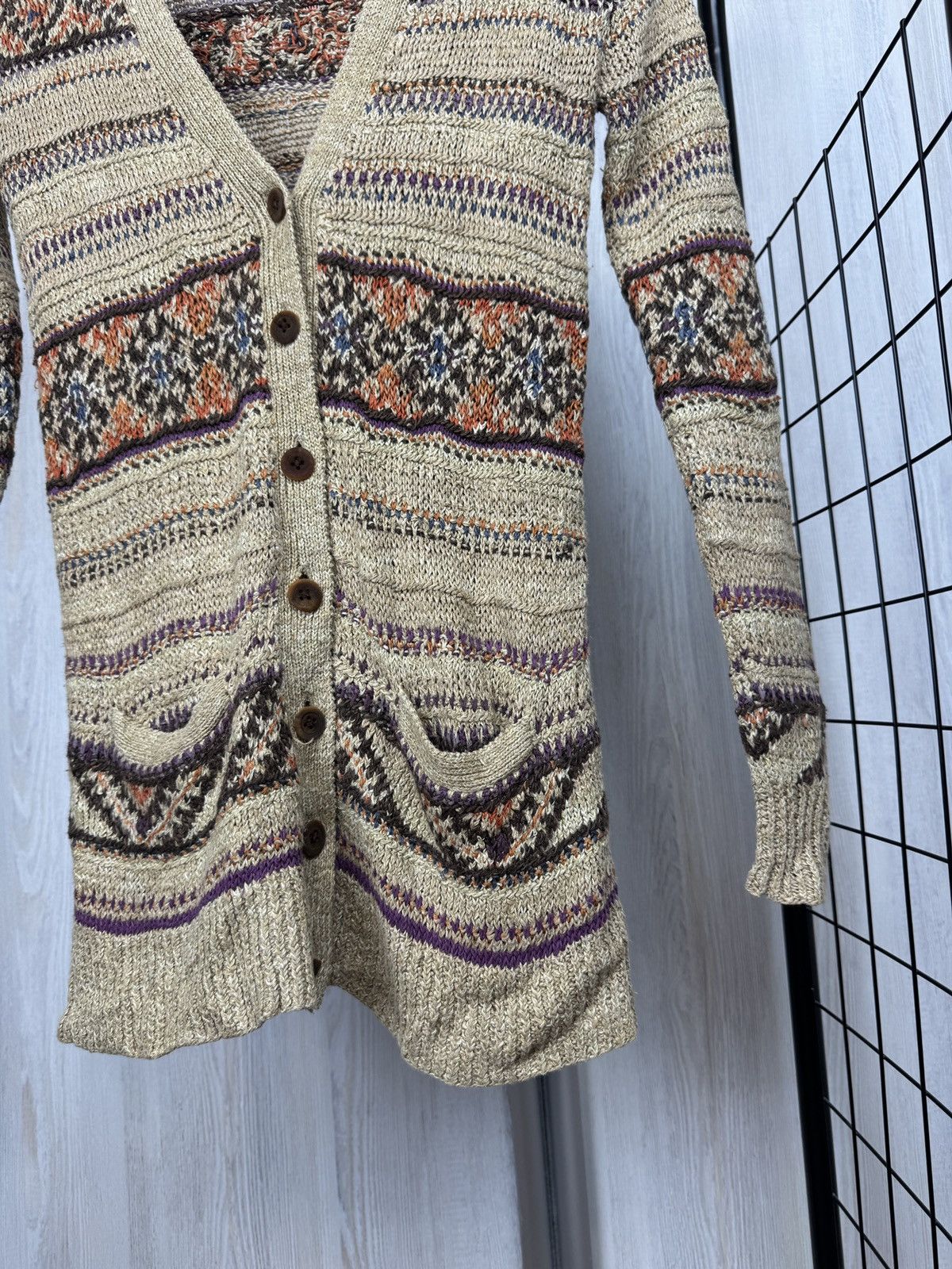 Ralph Lauren Ralph Lauren Blue Label Cardigan Sweater Fair Isle Linen XS Size XS / US 0-2 / IT 36-38 - 10 Thumbnail