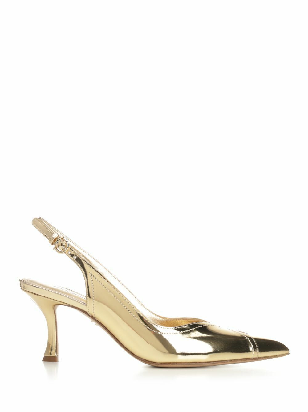 Salvatore Ferragamo o1y0426 Spool Heel Pumps in Gold Size US 8 / IT 38 - 1 Thumbnail