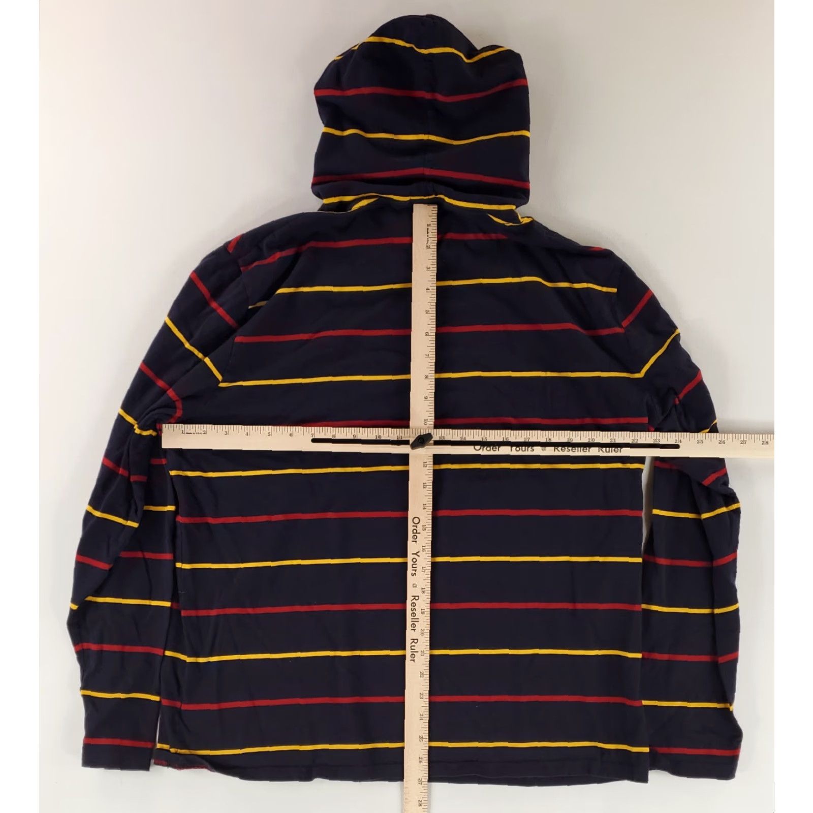 Polo Ralph Lauren Polo Ralph Lauren Hoodie Mens XL Lightweight Navy Blue Striped Red Yellow Pullover Blue Polo Ralph Lauren Hoodie XL Mens Size US XL / EU 56 / 4 - 7 Thumbnail