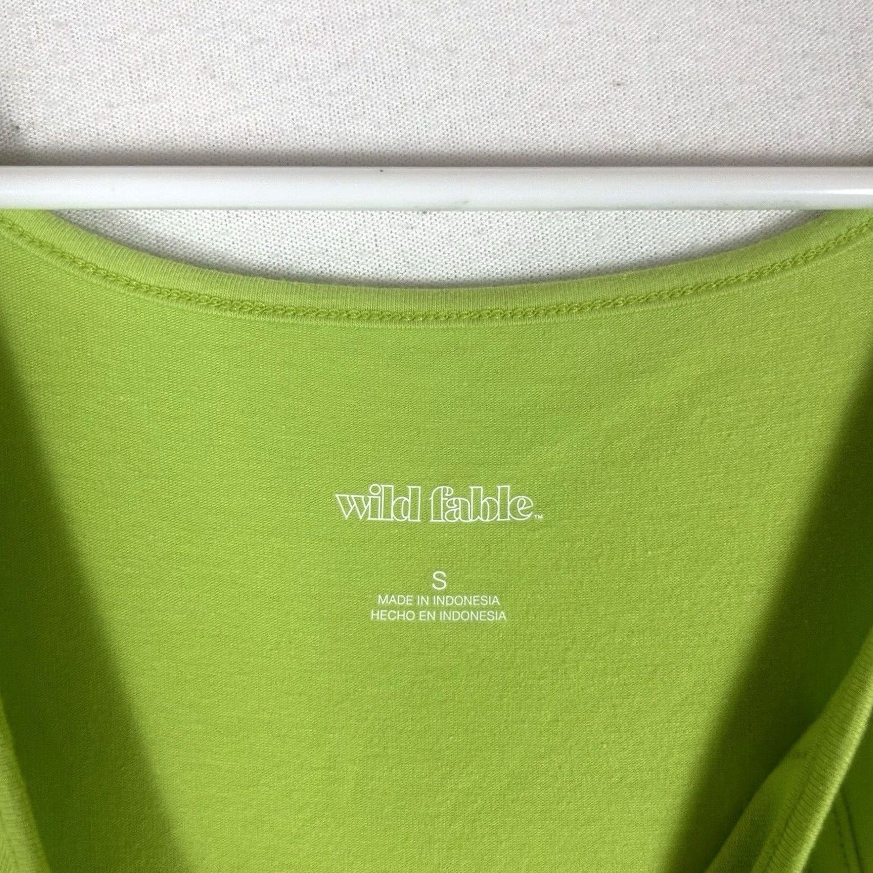 Vintage Wild Fable Bodycon Dress Womens Small Lime Green Sleeveless NWT Seamed Cotton Spandex Short Dress Size S / US 4 / IT 40 - 4 Thumbnail