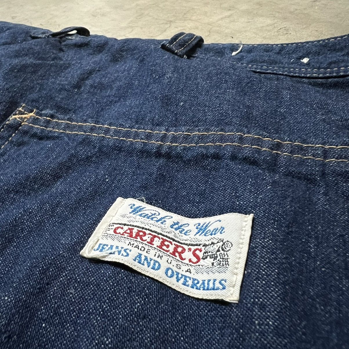 Vintage Vintage Carters 🇺🇸 Watch the Wear Jeans & Overalls Pants Size US 34 / EU 50 - 3 Thumbnail