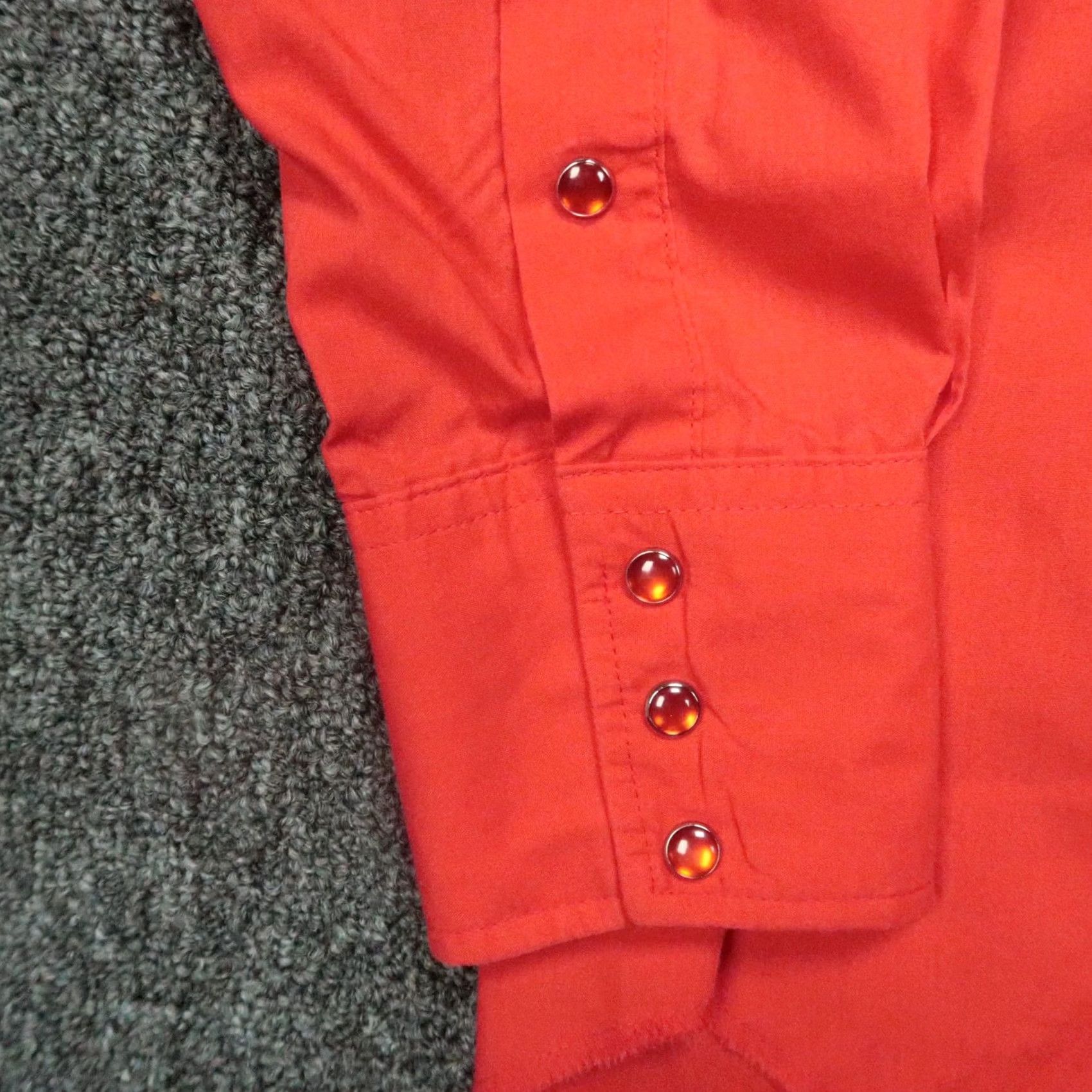 Vintage VINTAGE Panhandle Slim Shirt Mens Medium Red Bib Front Pearl Snap Rockabilly Western VTG Size US M / EU 48-50 / 2 - 4 Thumbnail