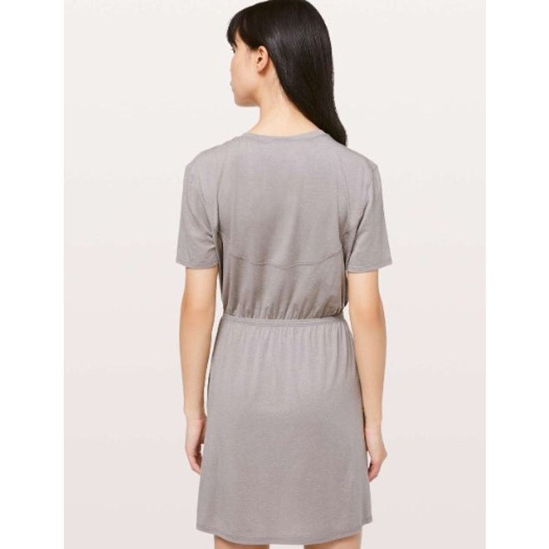 Lululemon Lululemon Unwind Your Mind Dark Chrome White Dress Size 6 Size M / US 6-8 / IT 42-44 - 3 Thumbnail