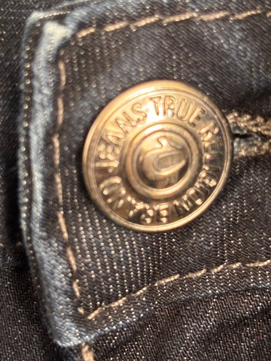True Religion Women's True Religion Jodie Jeans, Size 24, Dark Wash Blue Size 28" / US 6 / IT 42 - 8 Thumbnail