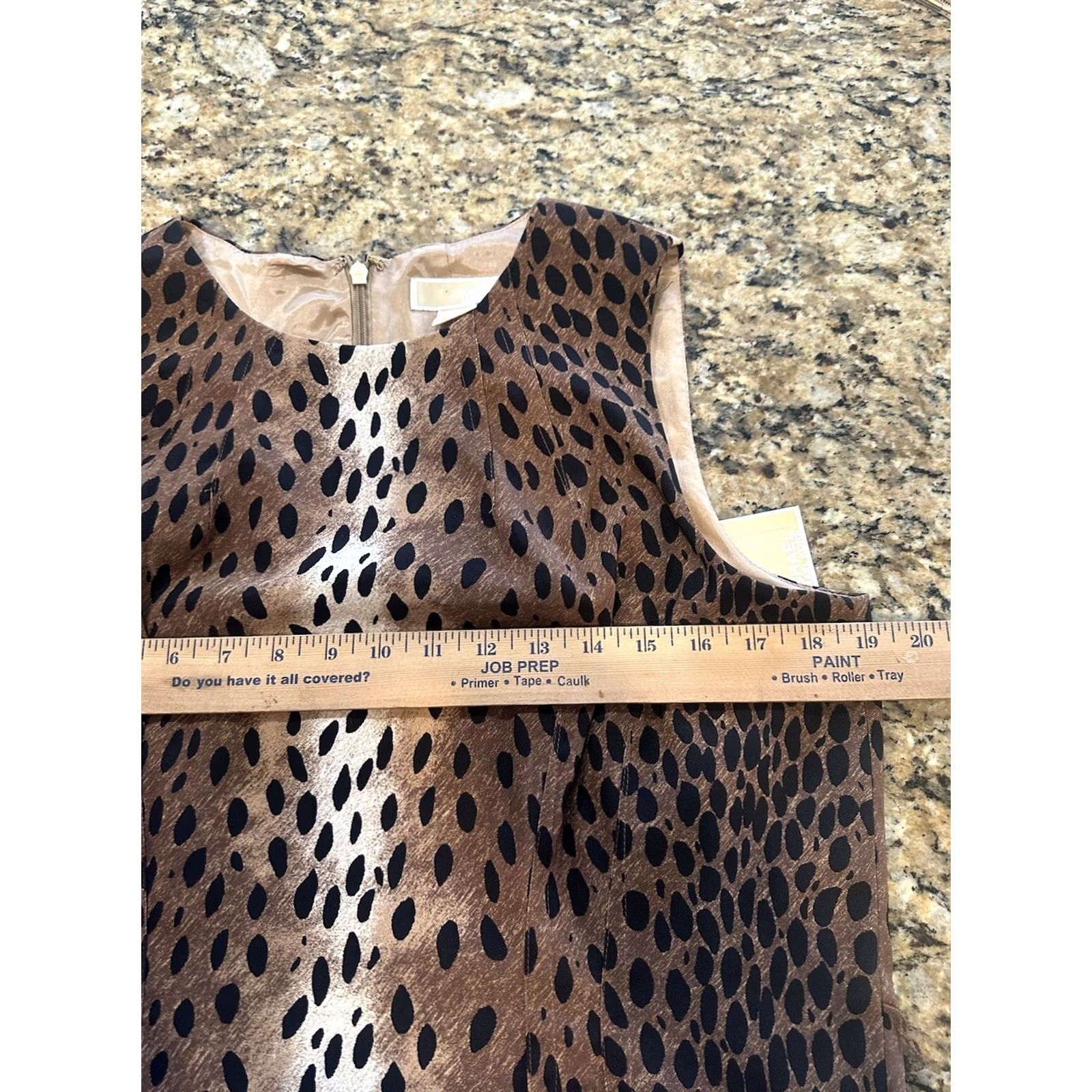 Michael Kors Michael Kors Leopard Animal Print Sleeveless Sheath Midi Dress 14 Multicolor Womens Size XL / US 12-14 / IT 48-50 - 4 Thumbnail