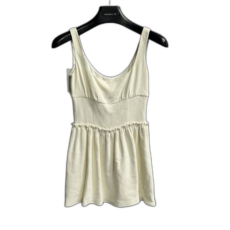 Miu Miu Miu Miu Cream Sleeveless Dress with Straps Size US 40 / EU 56 - 1 Thumbnail
