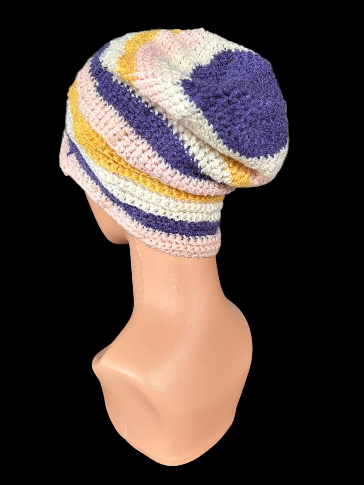 Japanese Brand × Kapital × Vintage Crochet Knitted Handmade big Beanie Hats Size ONE SIZE - 2 Thumbnail