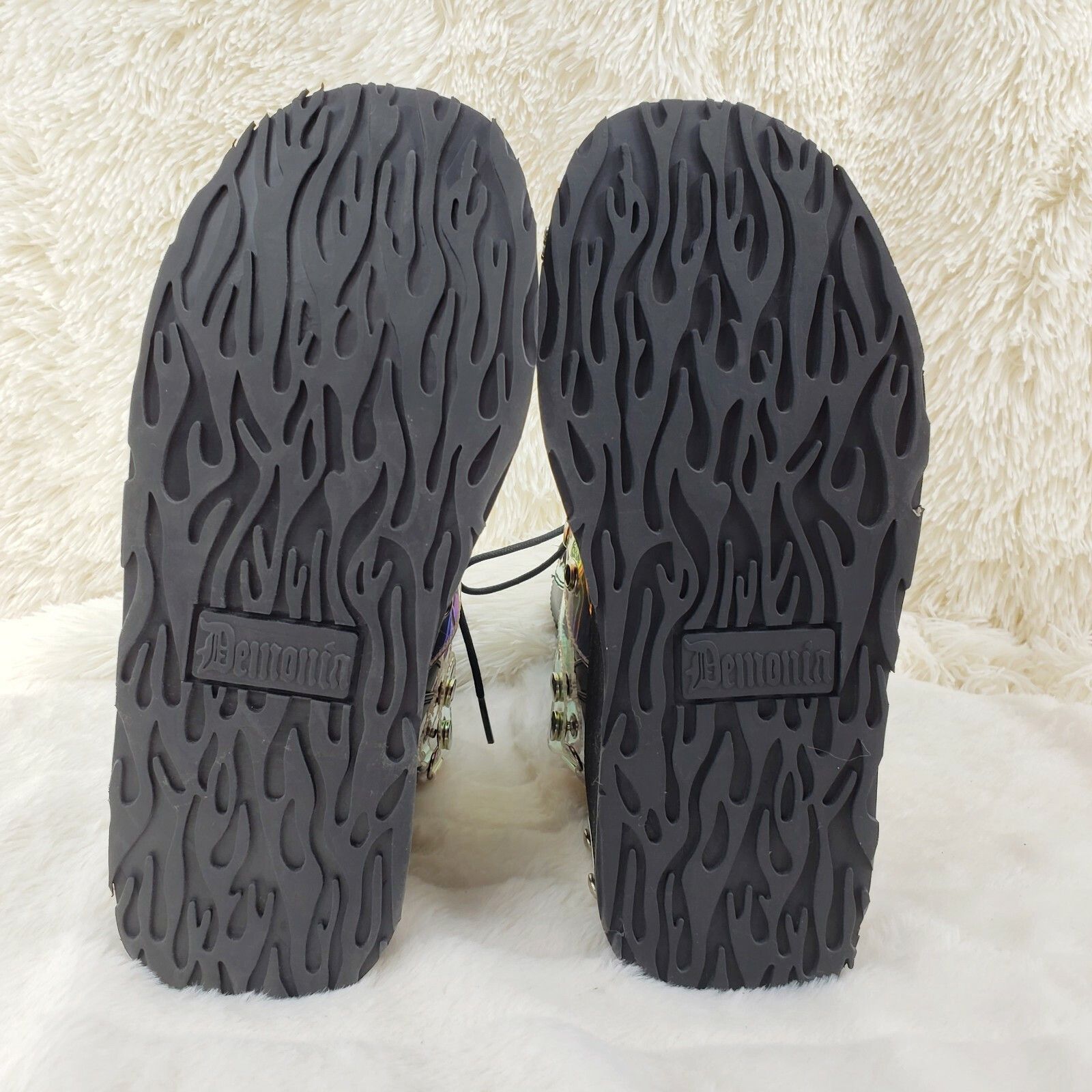 Demonia Cult DEMONIA Damned 116 Goth Trapdoor 3.5" Platform Goth Punk Ank Size US 11 / IT 41 - 7 Thumbnail