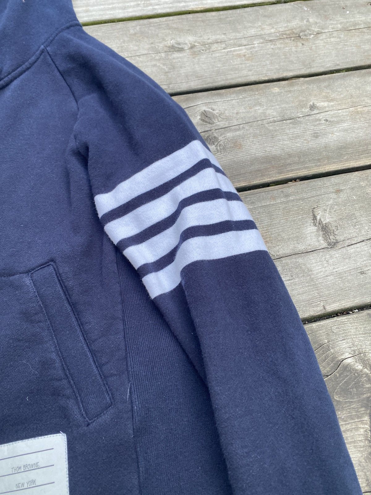 Thom Browne Thom Browne 4 Bar Hoodie Sweater Size 3 Size US L / EU 52-54 / 3 - 14 Thumbnail
