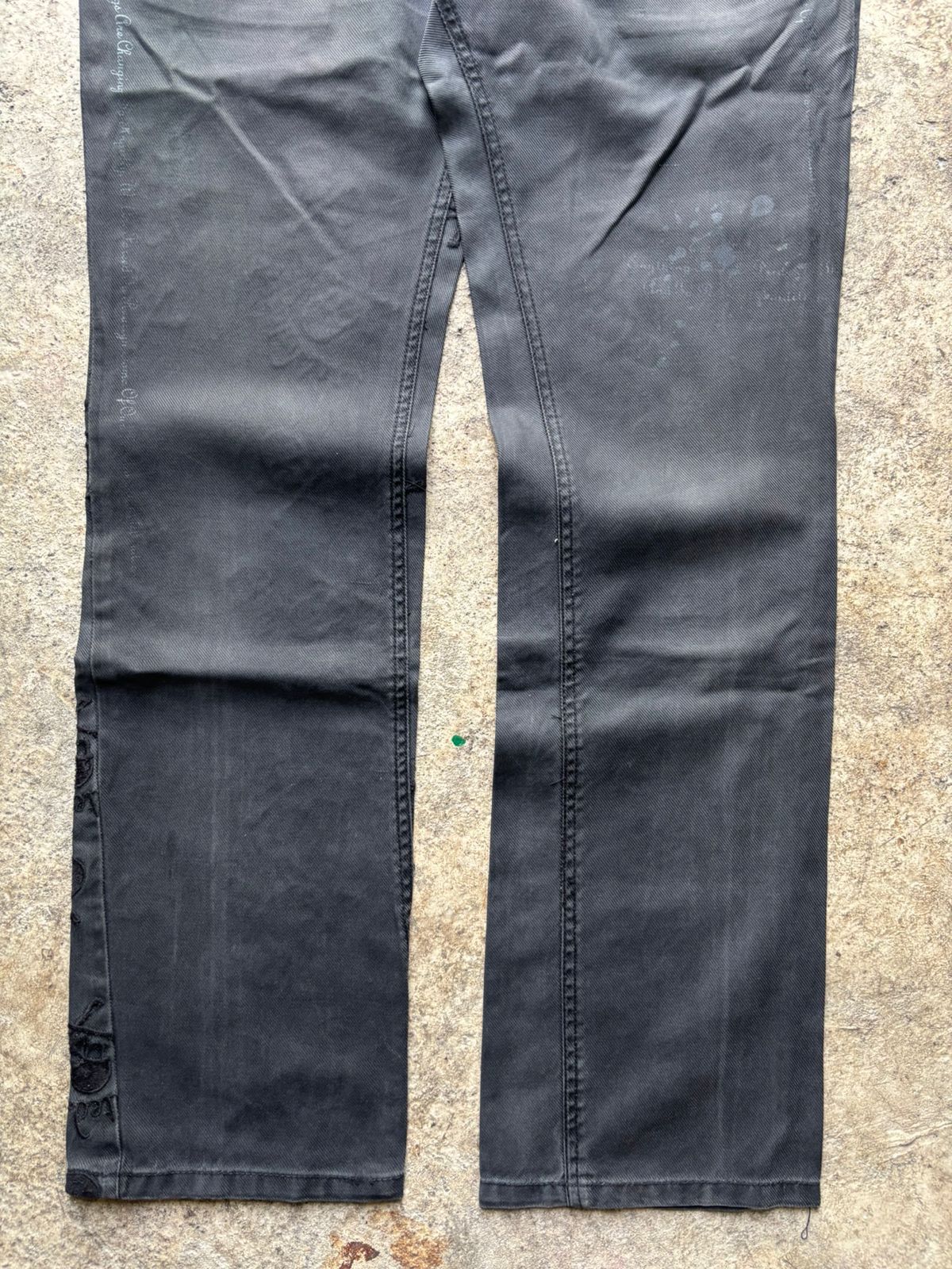 Japanese Brand 2000s Semantic Design Japan Skull Poem SeditionariesPants Size US 30 / EU 46 - 14 Thumbnail