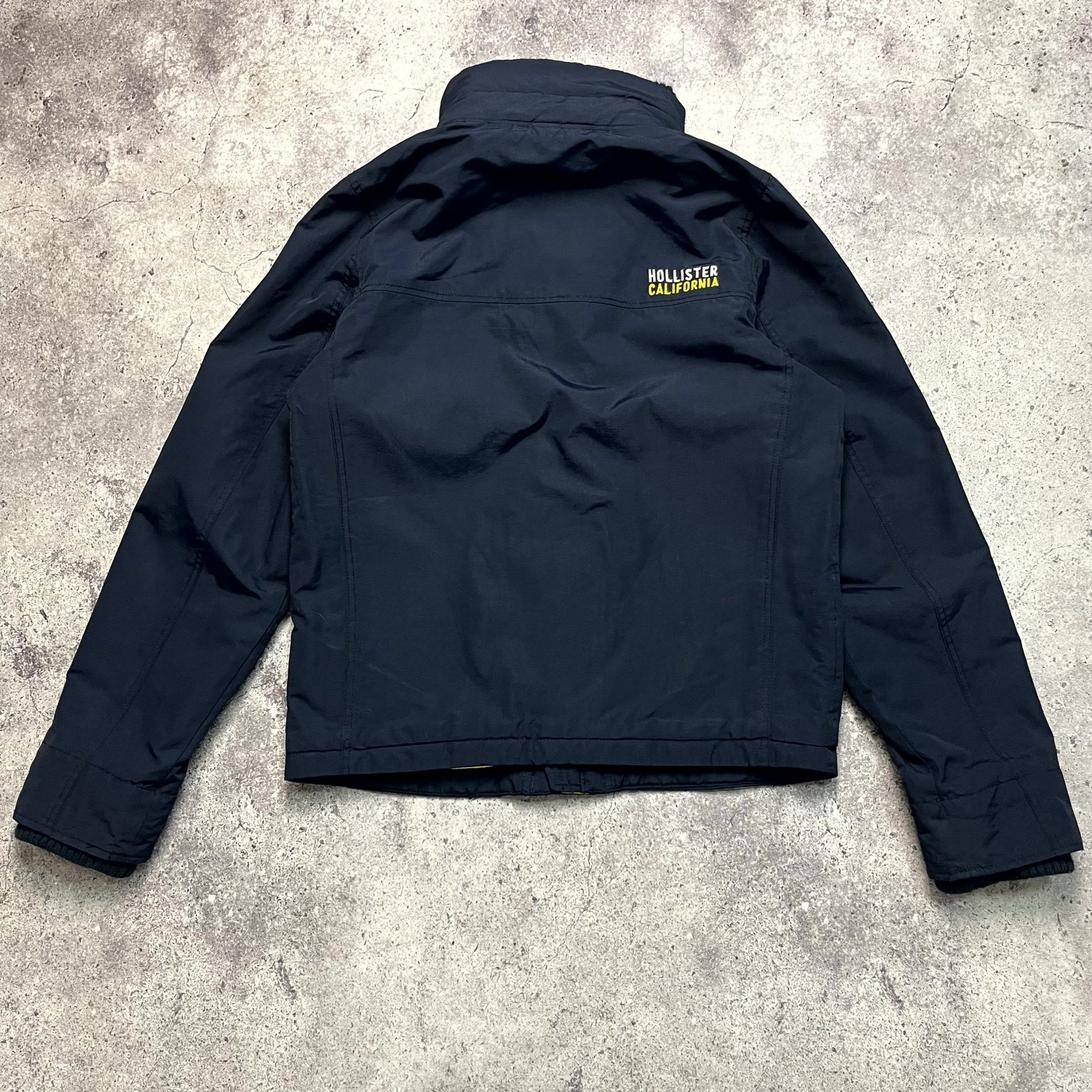 Hollister Y2K Hollister Navy Blue Full Zip Nylon Fleece Jacket Size XL Size US XL / EU 56 / 4 - 10 Thumbnail
