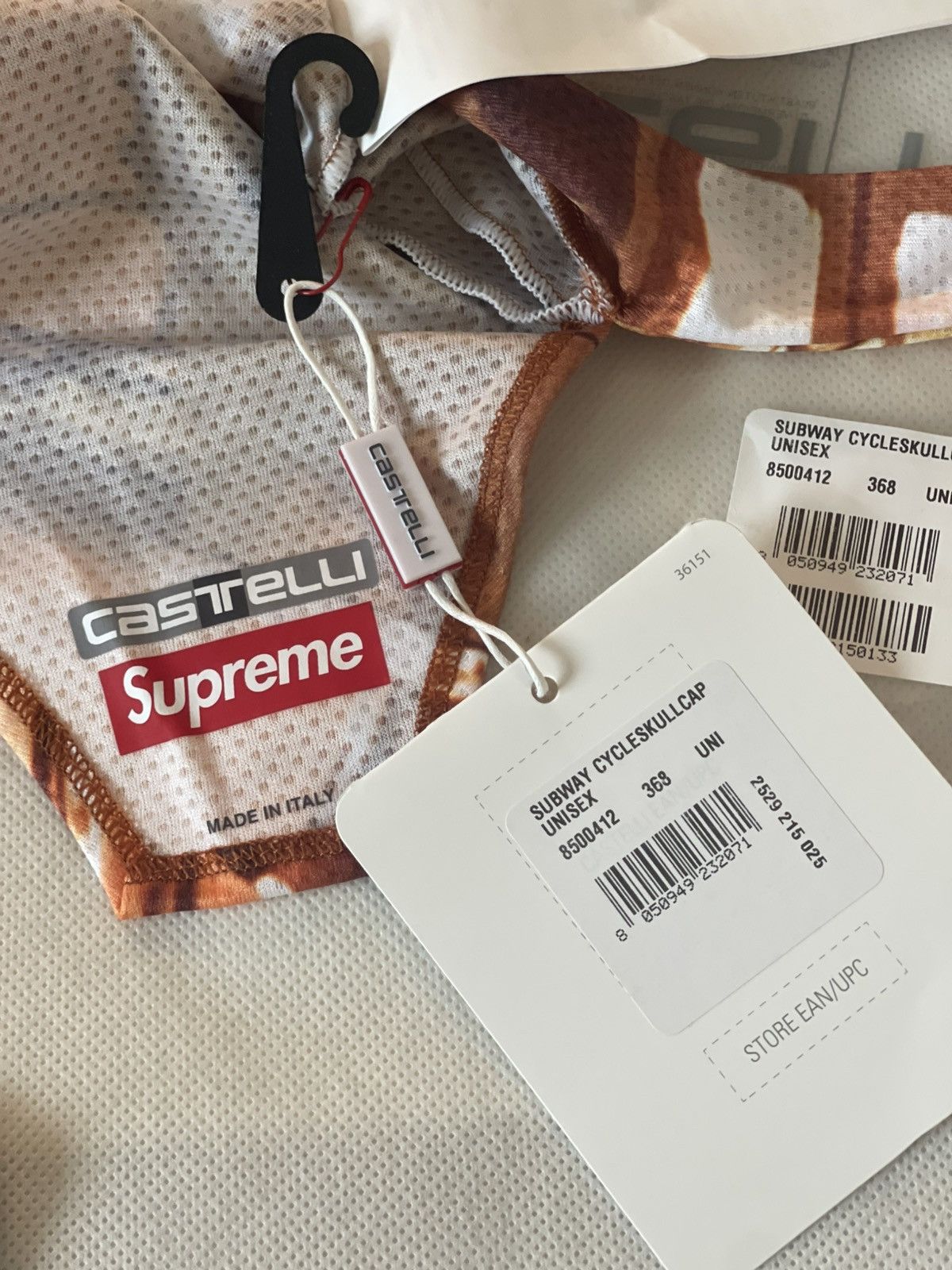 Supreme SUPREME X CASTELLI SUBWAY CYCLE SKULL CAP Size ONE SIZE - 11 Thumbnail
