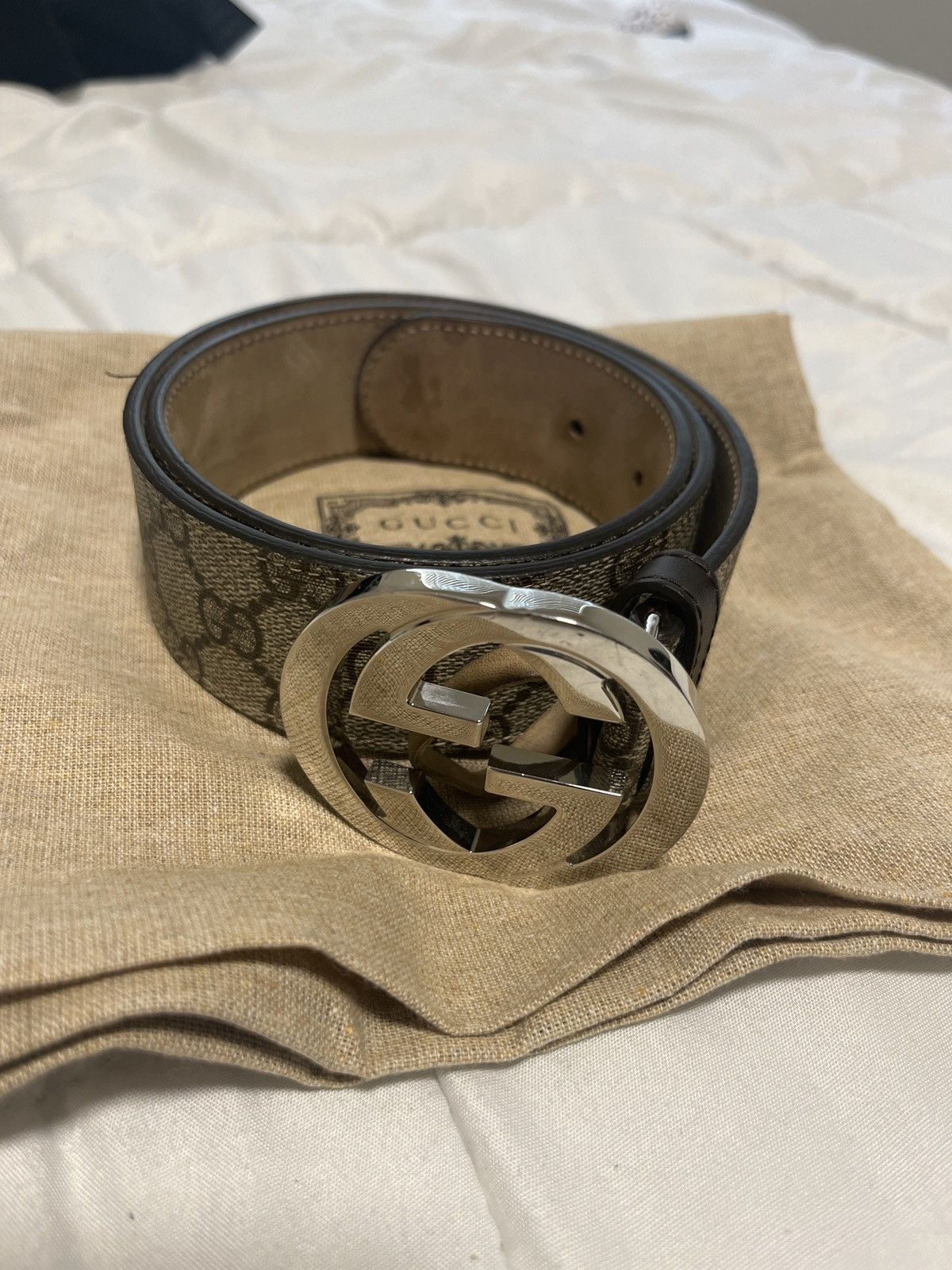 Gucci GG Supreme belt Size 30 - 1 Thumbnail