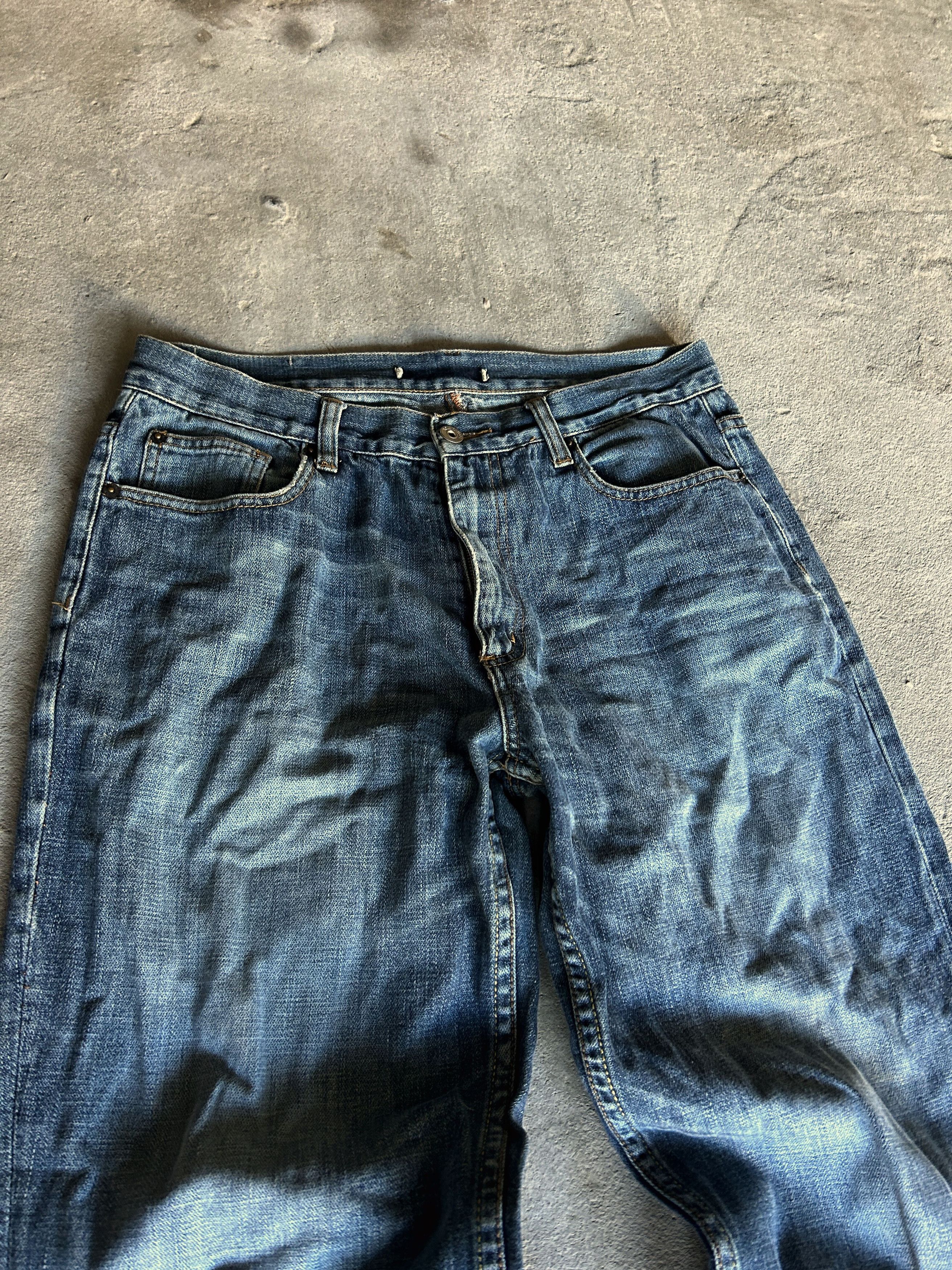Vintage Vintage Blue Wash Baggy Denim Jeans Wide Leg Y2K Skate Style Size US 32 / EU 48 - 3 Thumbnail