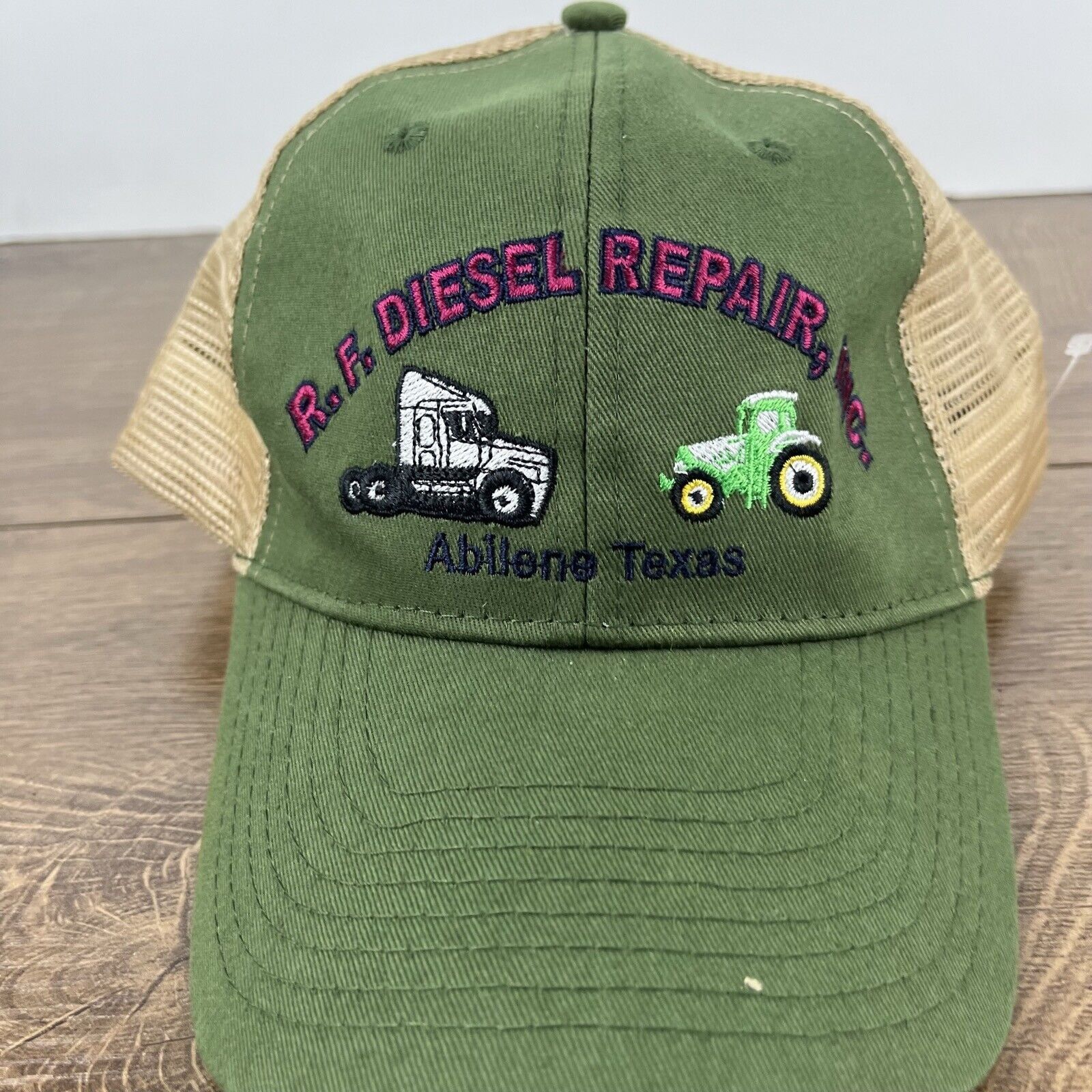 Other RF Diesel Repair Hat Abliene Texas Green Hat Adjustable Hat Size ONE SIZE - 6 Thumbnail