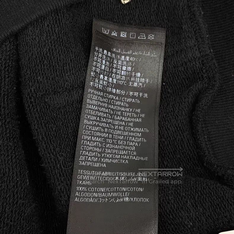Balenciaga Balenciaga Black Labeled Cotton Hooded Zipper Long Sleeve Size US XS / EU 42 / 0 - 8 Thumbnail
