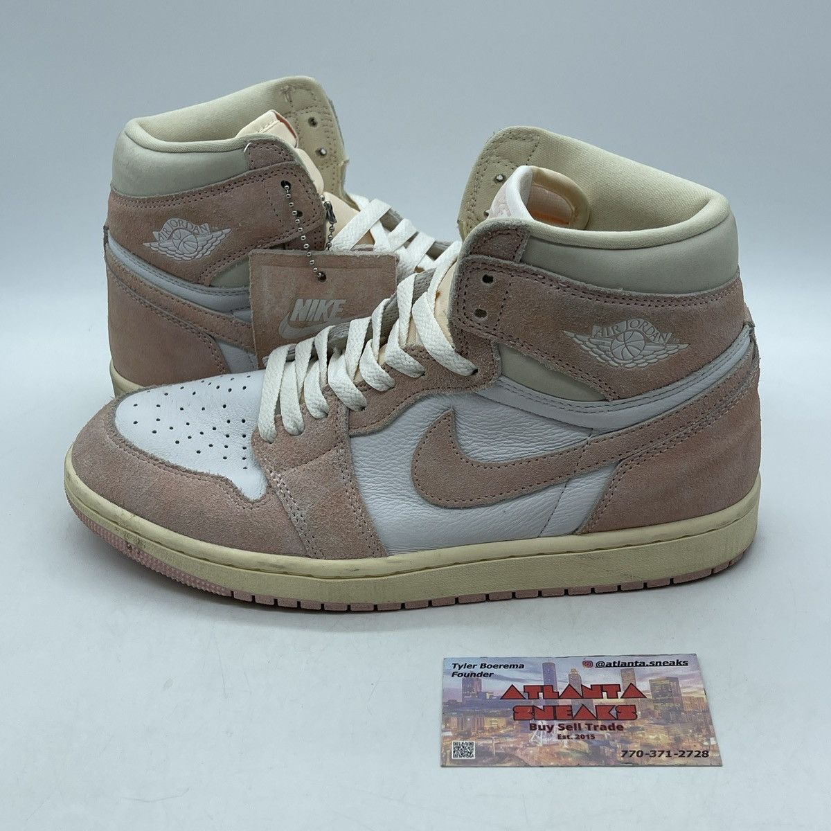 Jordan Brand Wmns air Jordan 1 high washed pink Size US 9.5 / IT 39.5 - 1 Thumbnail