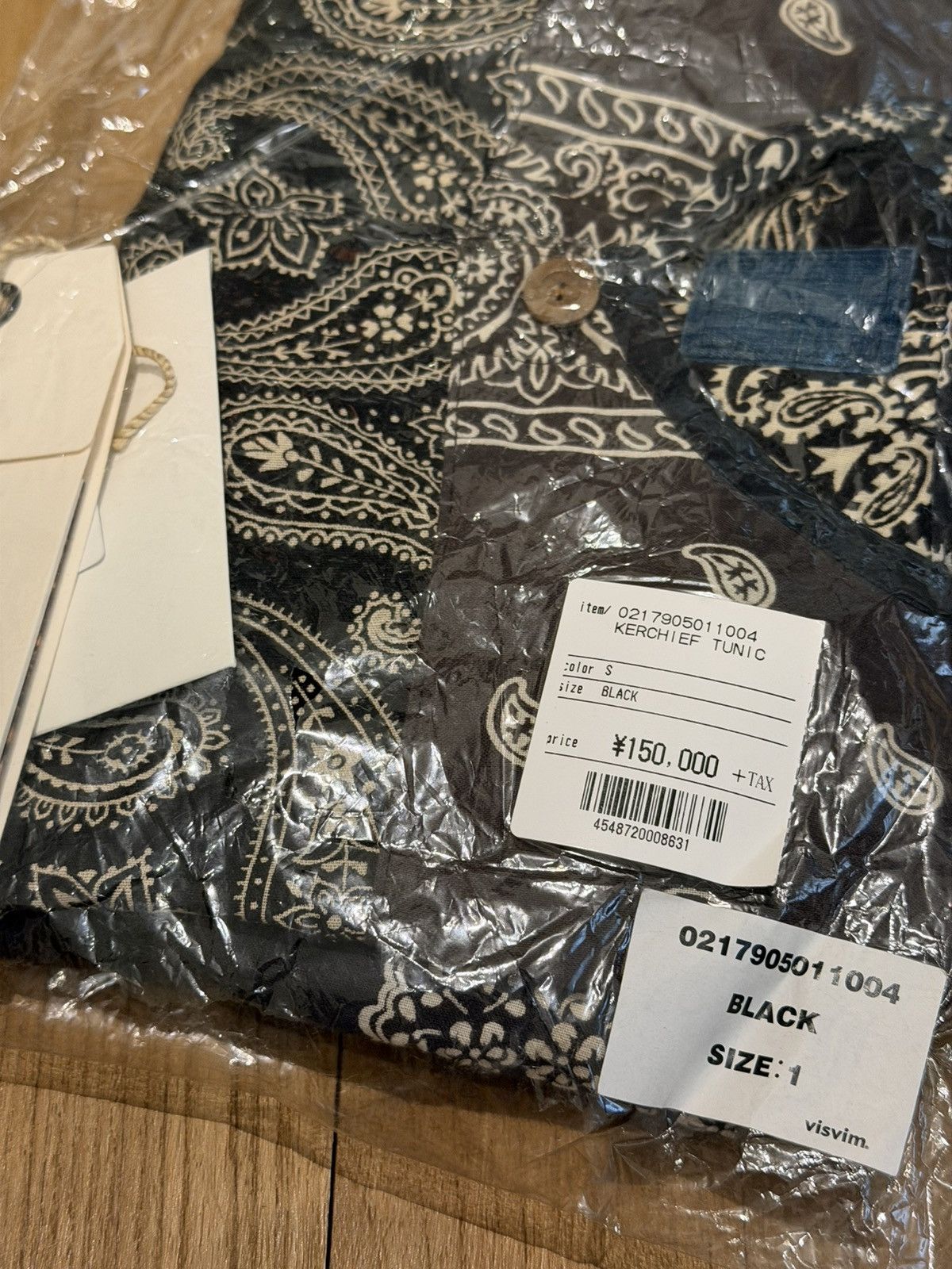 Visvim ICT kerchief tunic shirt black bandana Size US S / EU 44-46 / 1 - 11 Thumbnail