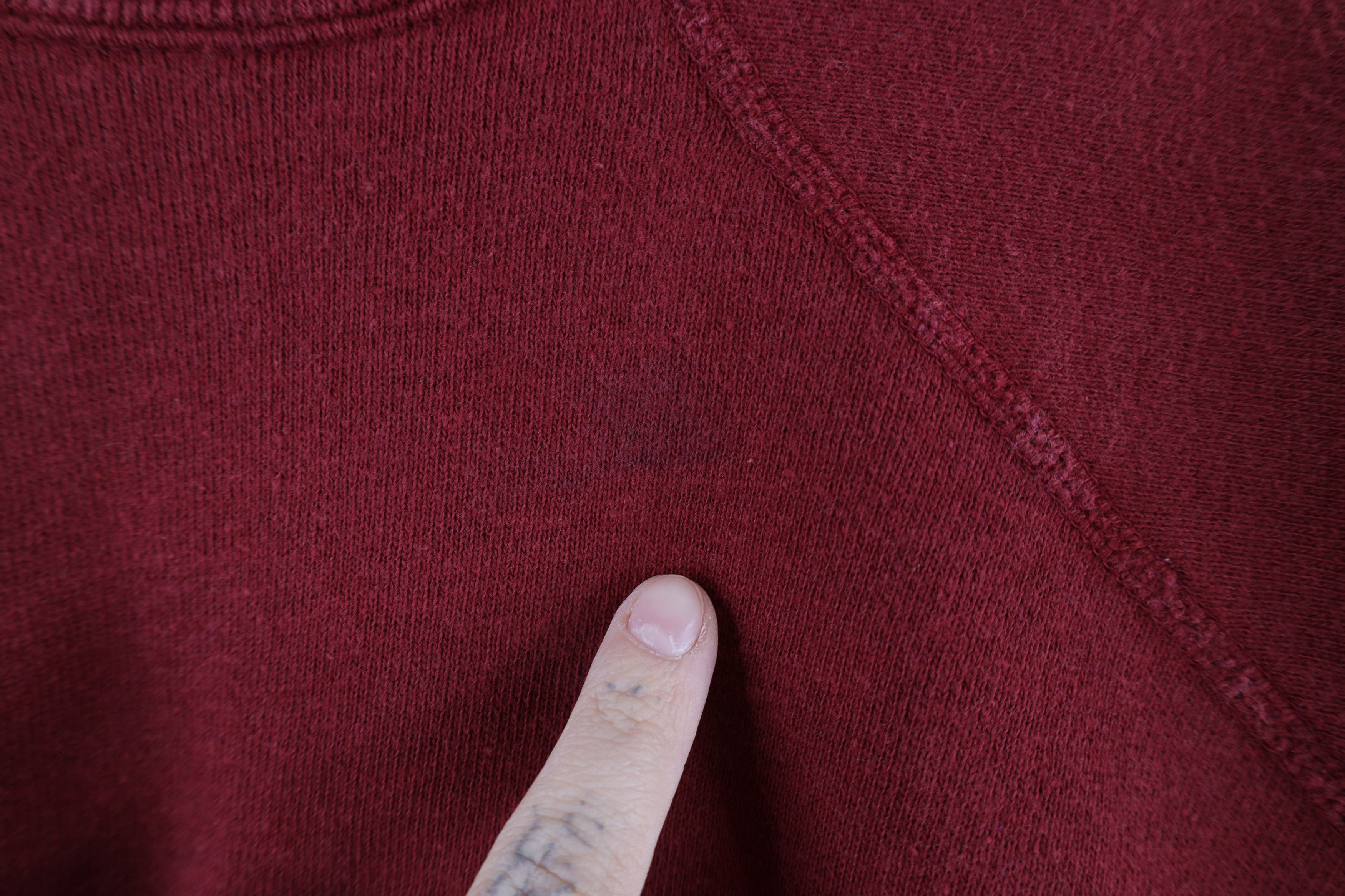 Vintage Vintage 40s 50s Blank Cotton Short Sleeve Sweatshirt Red USA Size L / US 10 / IT 46 - 4 Thumbnail