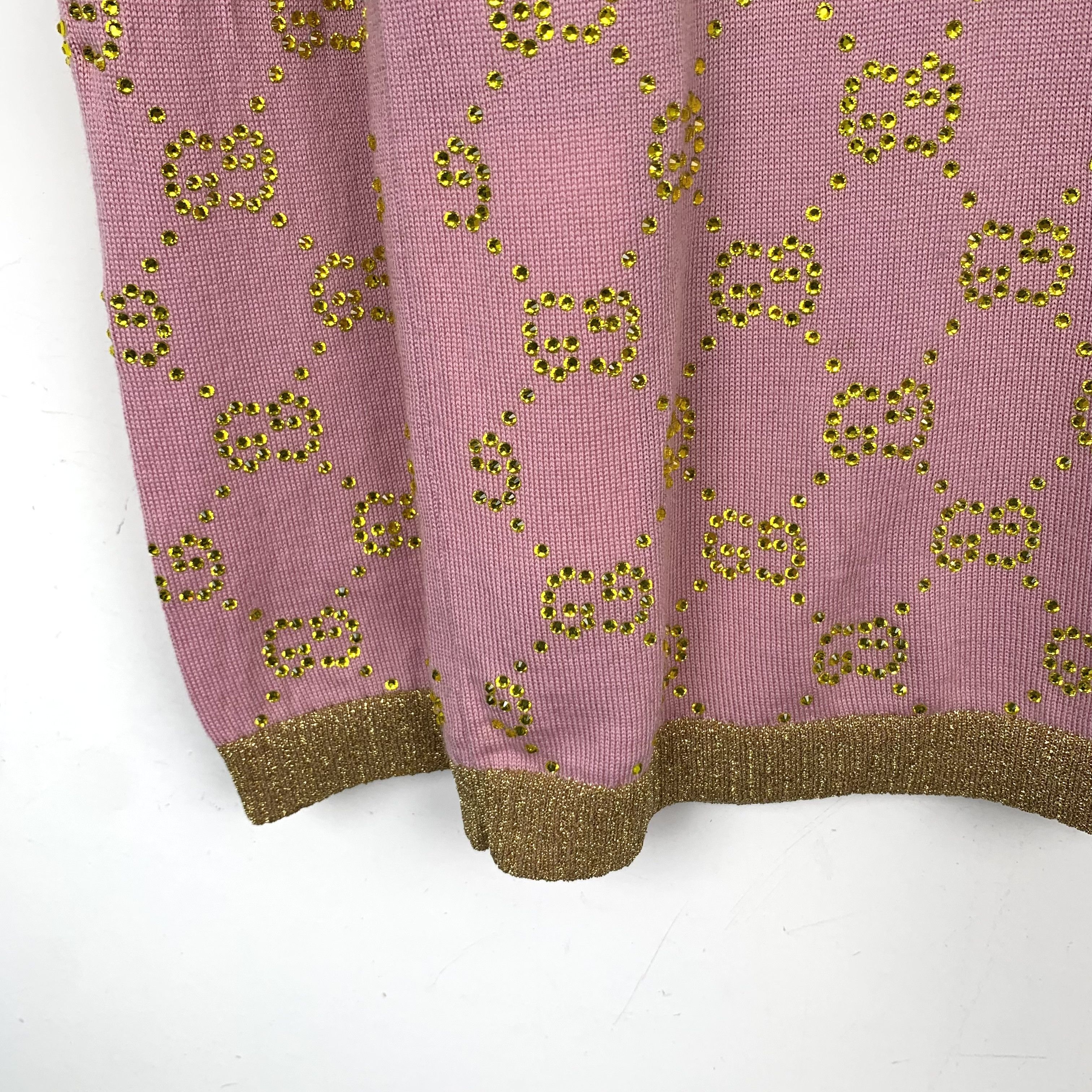 Gucci Gucci Sweater – Pink GG Monogram Wool Knit (Size XS) Size XS / US 0-2 / IT 36-38 - 6 Thumbnail