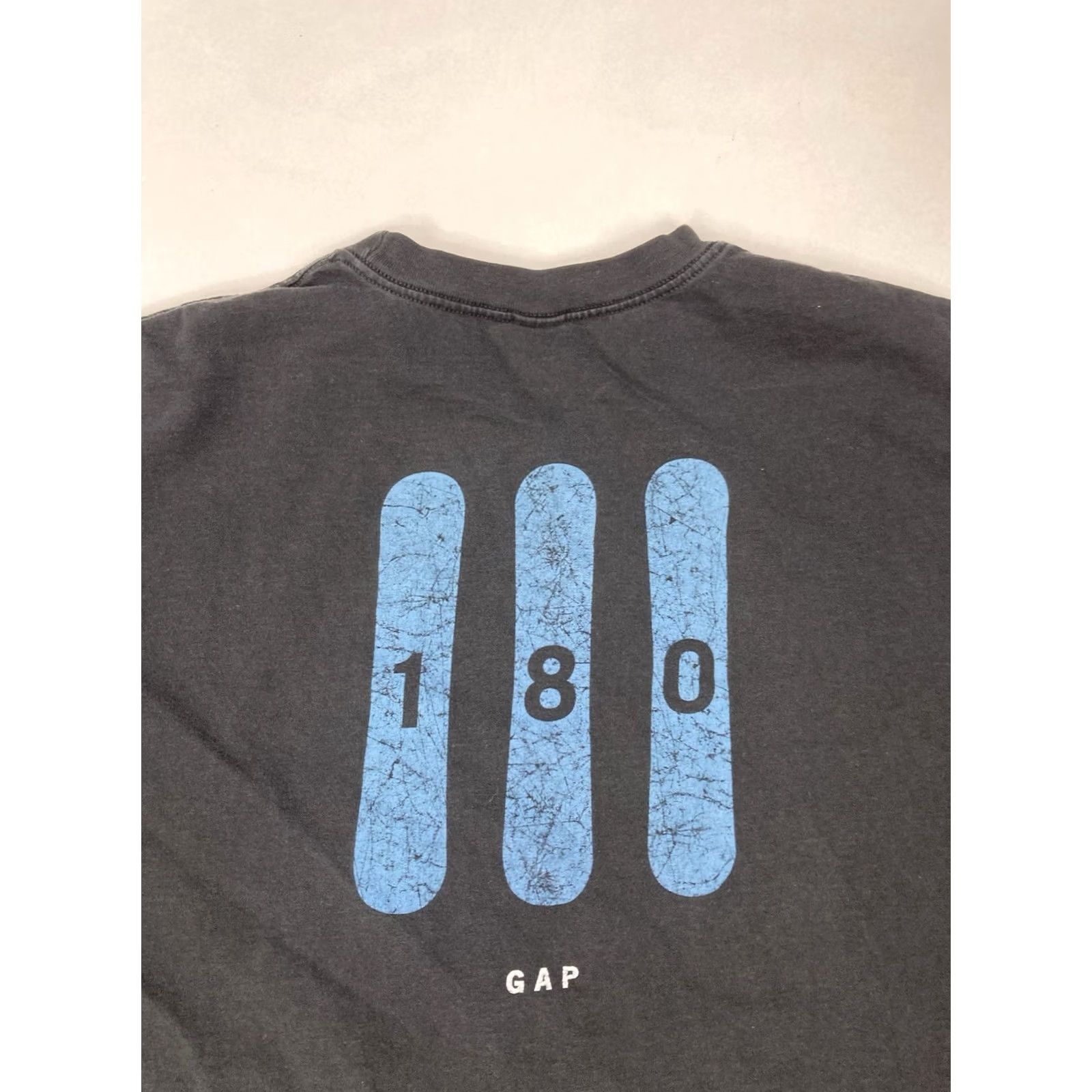 Gap VINTAGE Gap T-Shirt Men XL Black 90s USA Graphic Print Crew Neck Long Sleeve Logo Shirt Size US XL / EU 56 / 4 - 2 Thumbnail