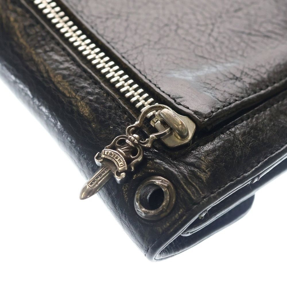 Chrome Hearts Chrome Hearts Wave Leather Wallet Black BCA375 Size ONE SIZE - 6 Thumbnail
