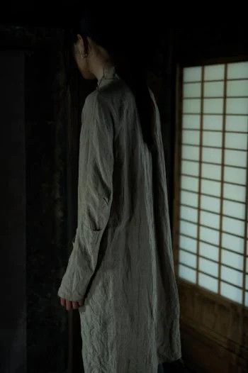 Devoa 100% Ramie Long Shirt JP 1 US S-M Size US S / EU 44-46 / 1 - 22 Thumbnail