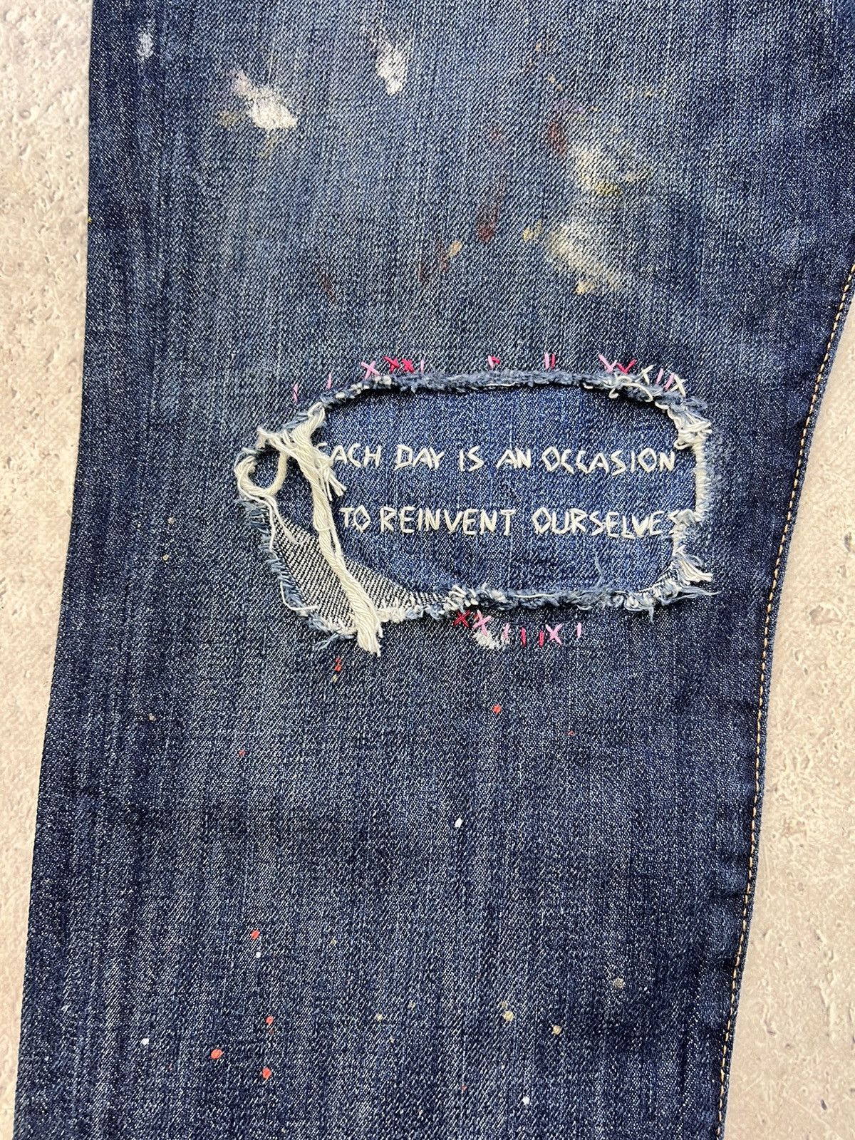 Denim & Supply Ralph Lauren × Polo Ralph Lauren × Vintage Vintage Denim & Supply RL Slim Distressed Denim Jeans 36×30 Size US 31 - 4 Thumbnail