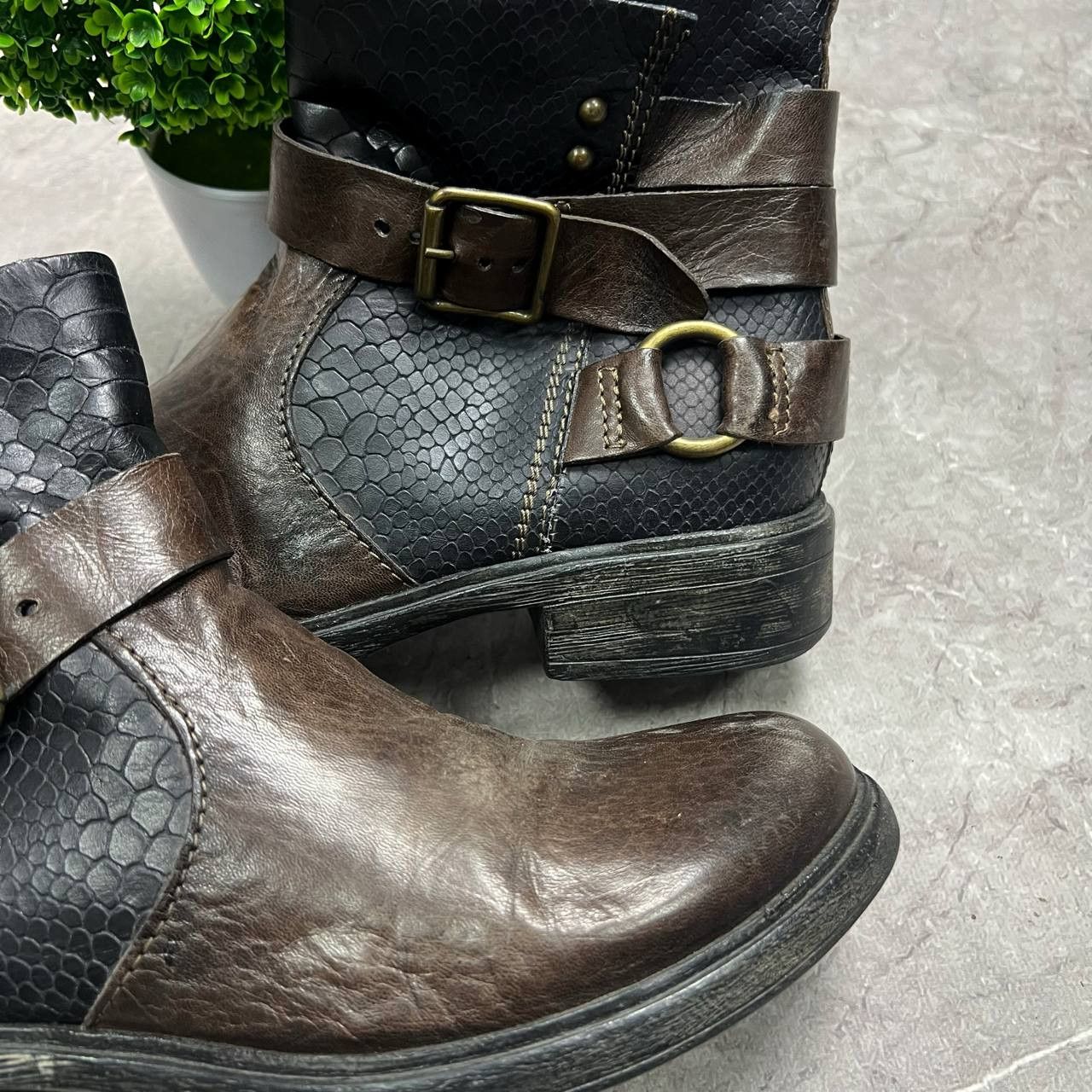 Japanese Brand Vintage AS.98 AirStep Style Acnle Leaher Biker Italian Boots Size US 8 / EU 41 - 6 Thumbnail