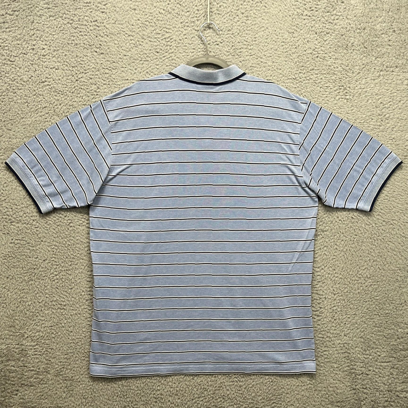 Vintage VINTAGE Augusta National Masters Polo Shirt Mens XL Blue Stripe Logo Augusta National Hong Kong Polo Shirts Size US XL / EU 56 / 4 - 5 Thumbnail