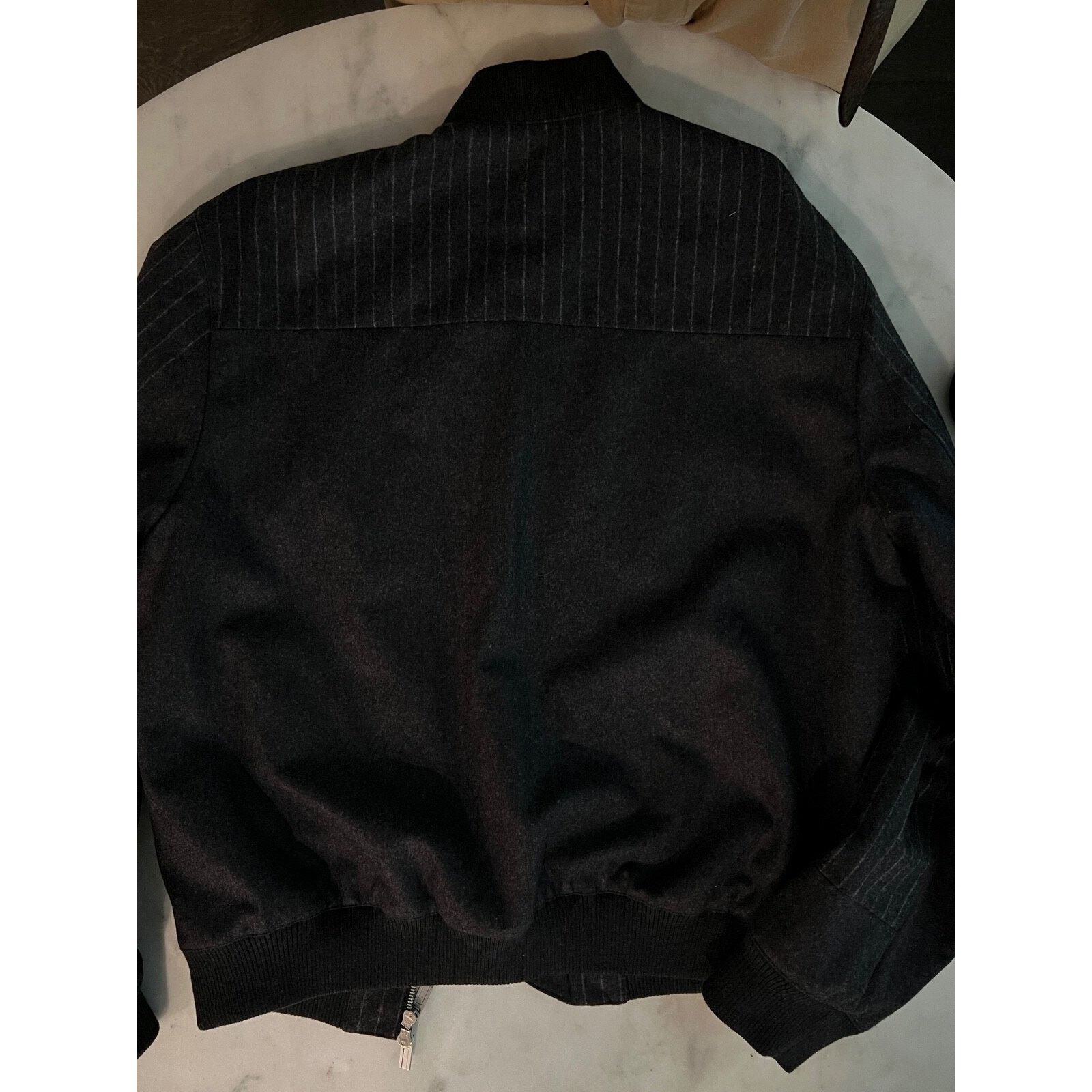 Hermes $5050 Hermes Blouson Bord Cote Wool Bomber Grey IT50 Size US M / EU 48-50 / 2 - 11 Thumbnail