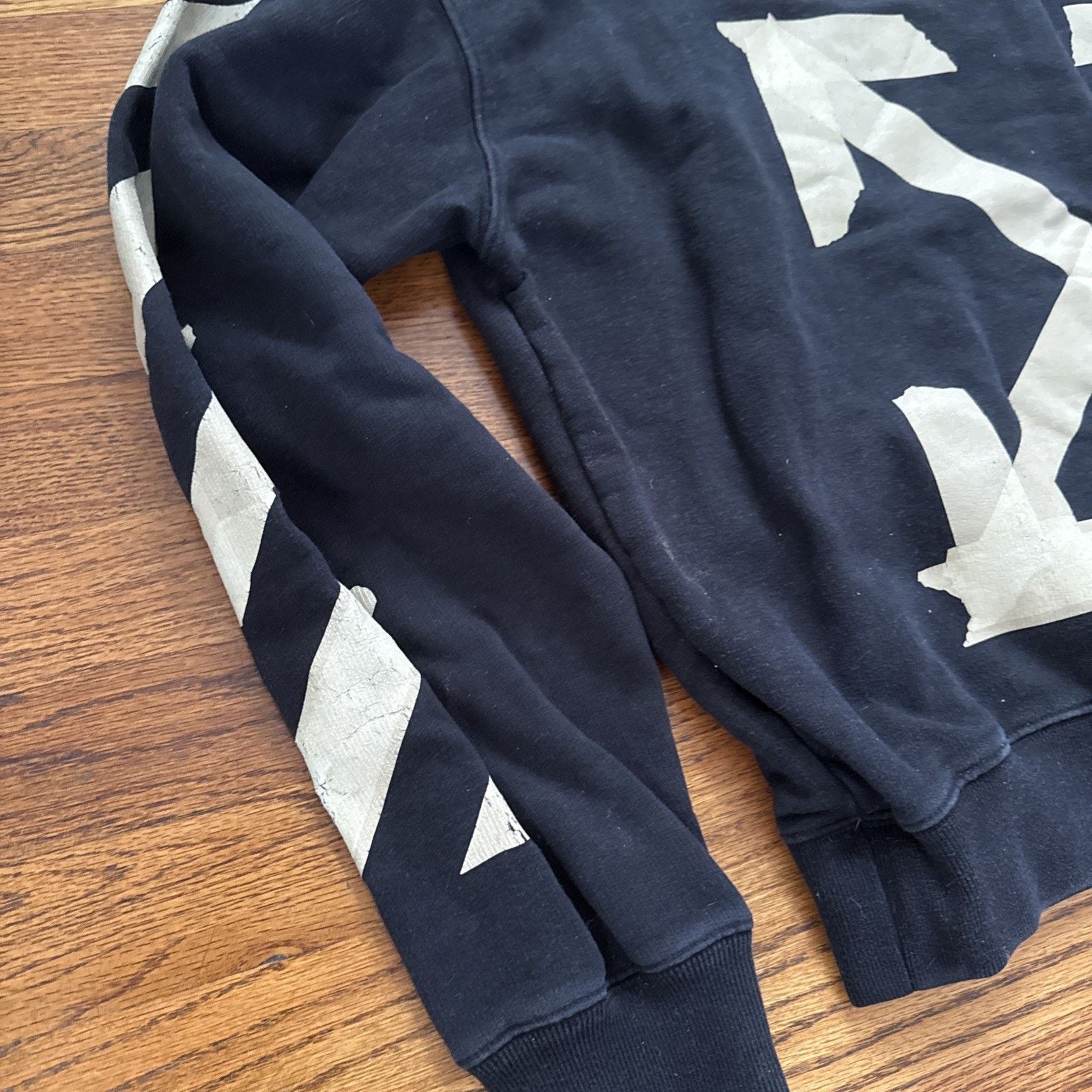 Off-White OFF-WHITE TAPE DIAGONAL ARROWS HOODIE Size L C23 Size US L / EU 52-54 / 3 - 12 Thumbnail