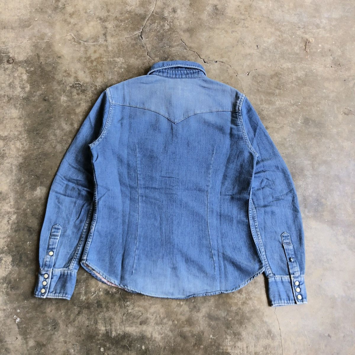 Hysteric Glamour Vintage Hysteric Glamour Western Shirt Denim Blue Jeans Size US S / EU 44-46 / 1 - 8 Thumbnail