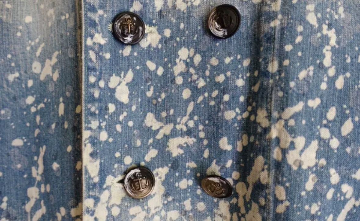 Kapital Kapital Ink Splashed Round Neck Cowboy Coat 2412-Nextarrow Size US S / EU 44-46 / 1 - 4 Thumbnail