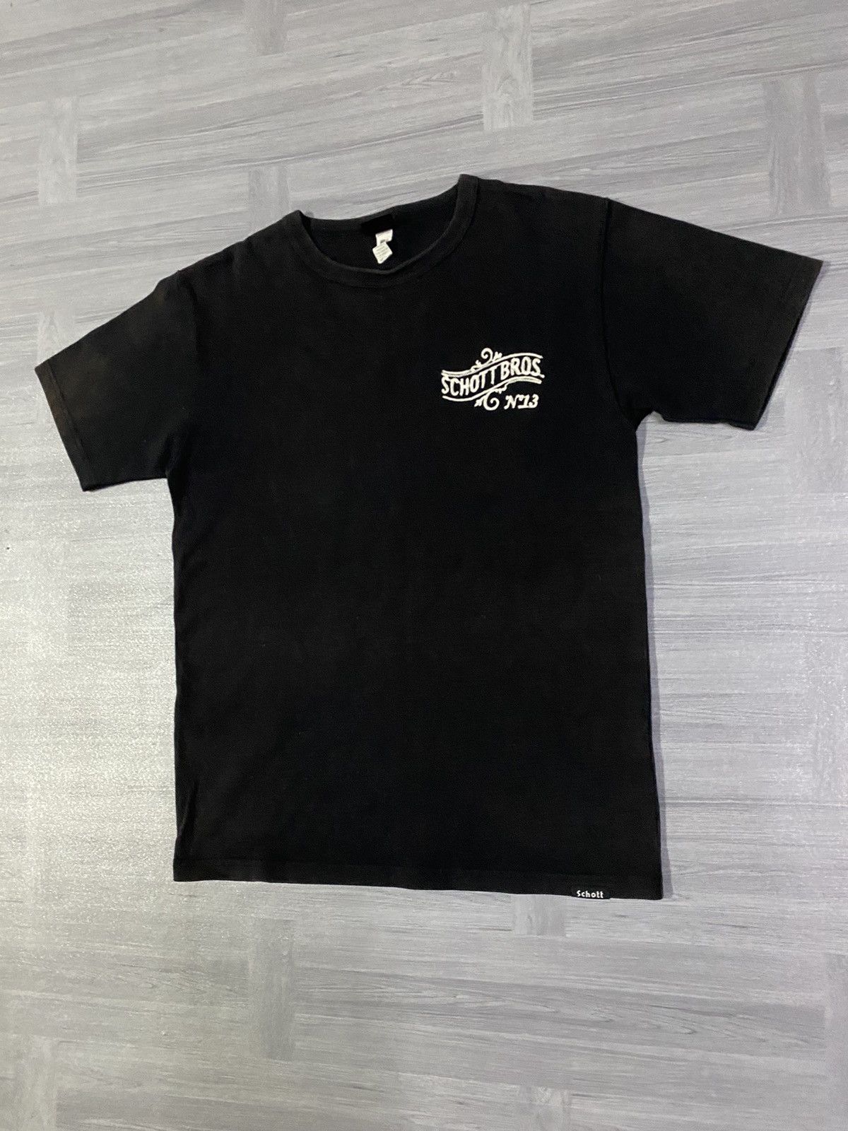 Schott Schott Bros NYC N13 Sportwear Chainstitch Embroidery T-Shirt Size US M / EU 48-50 / 2 - 8 Thumbnail