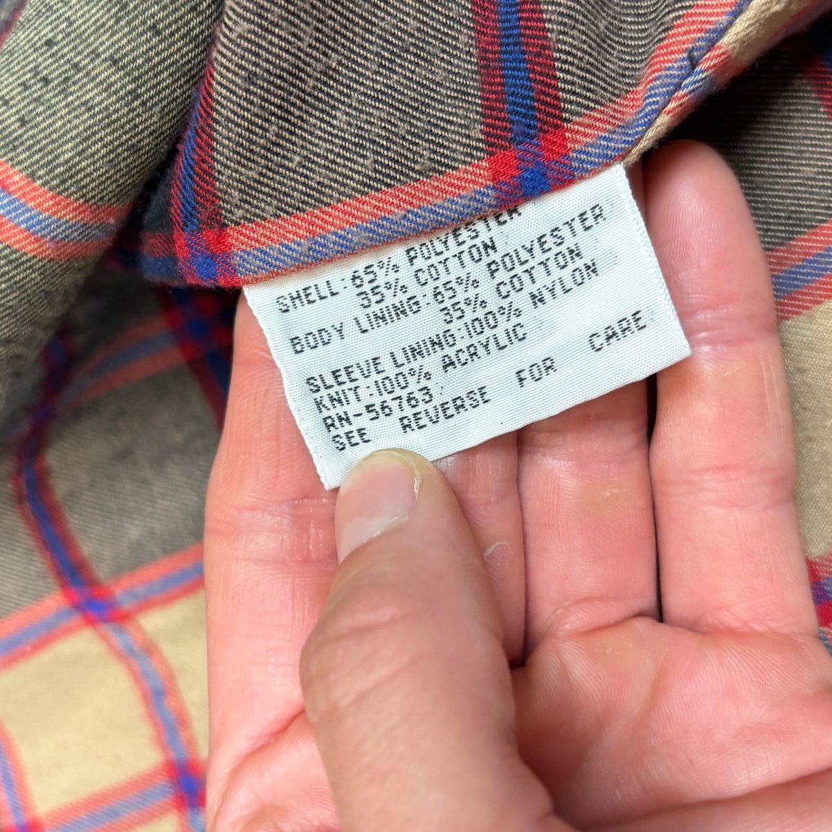 Sears Vintage Sears Drizzler Jacket Plaid Lined Chin Strap Men's M Size US M / EU 48-50 / 2 - 6 Thumbnail