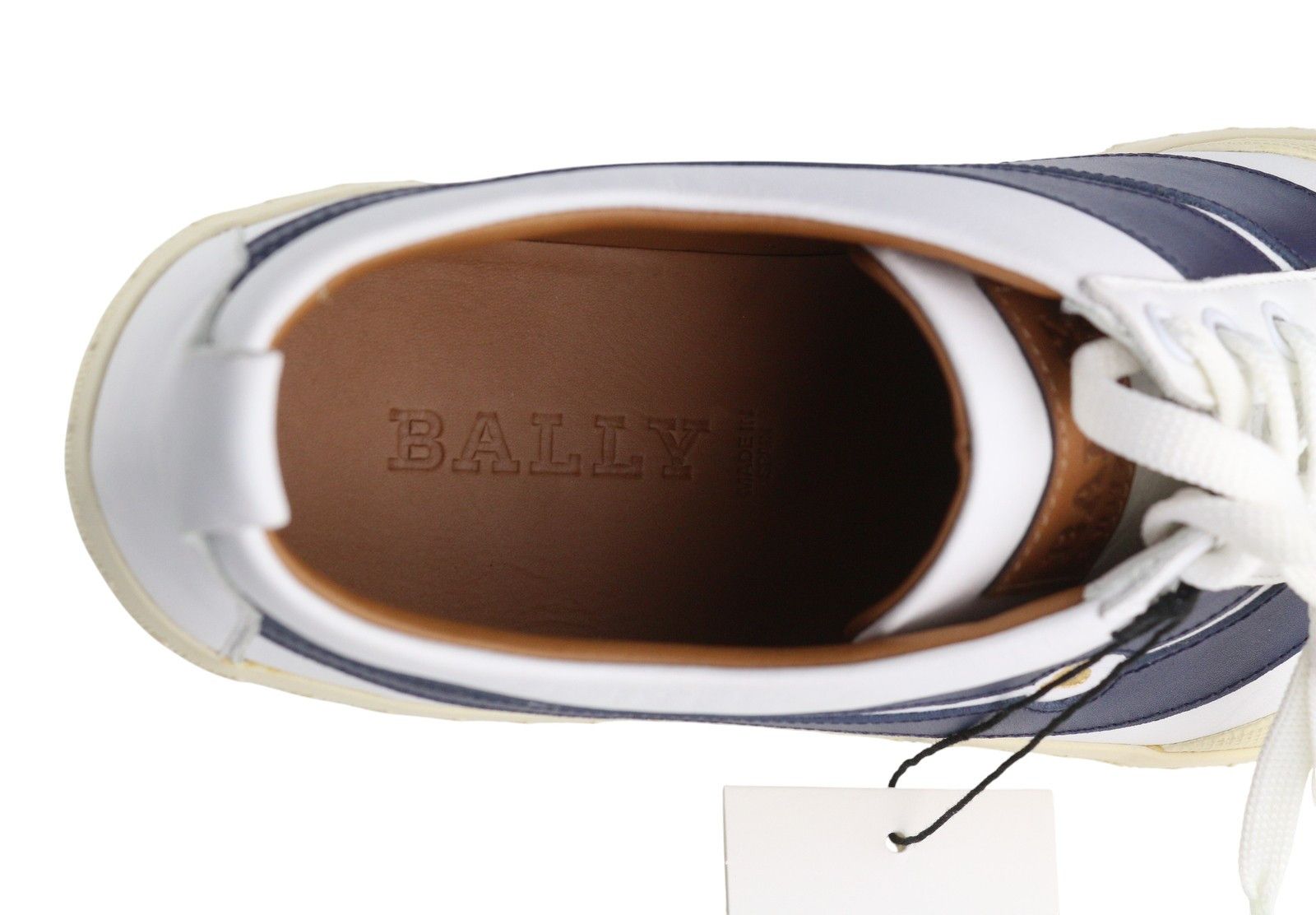 Bally SHENNON EU41 White Calfskin Leather Lace Sneakers 88407 Size US 10 / IT 40 - 10 Thumbnail