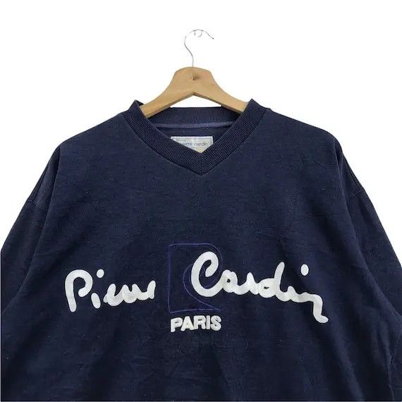 Pierre Cardin Vtg 90’ PIERRE CARDIN PARIS Prestige Embroidery Sweatshirt Size L / US 10 / IT 46 - 3 Thumbnail