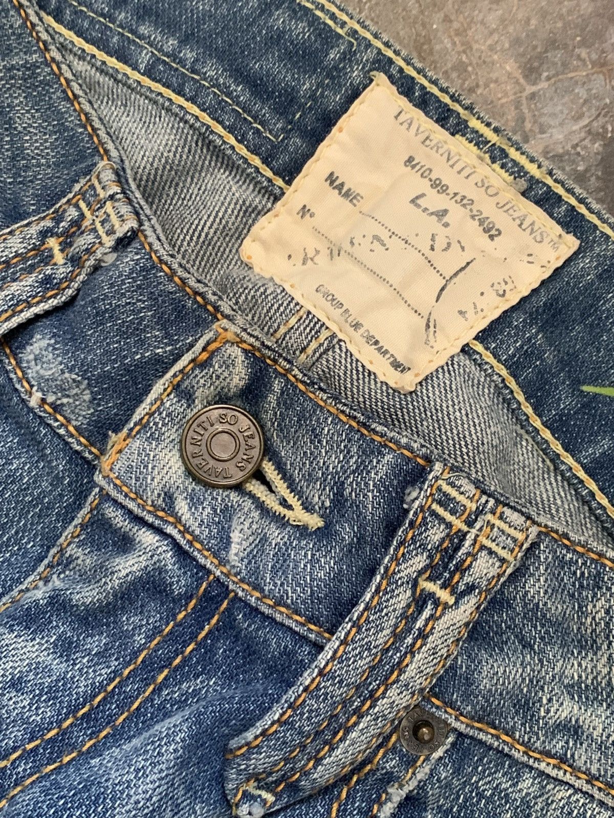 Jimmy Taverniti SICK🔥TAVERNITI SO BY JIMMY TAVERNITI MID FLARE JEANS Size 28" / US 6 / IT 42 - 3 Thumbnail