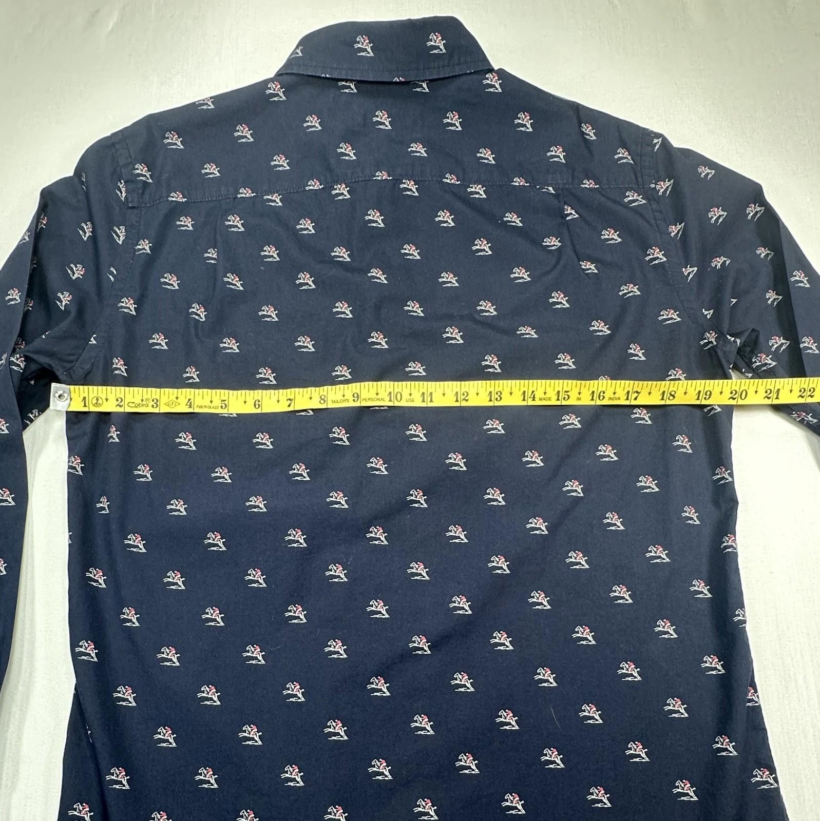 Other Hawker Rye Slim 100% Cotton Button Down Rye Shirt Blue S Size US S / EU 44-46 / 1 - 3 Thumbnail