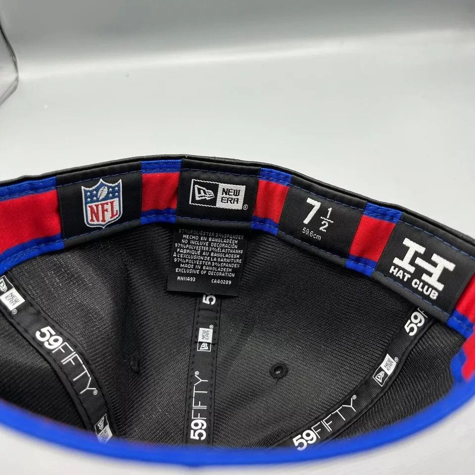 New Era Buffalo Bills Hat Men 7 1/2 59Fifty New Era NFL Fitted Cap Size ONE SIZE - 4 Thumbnail
