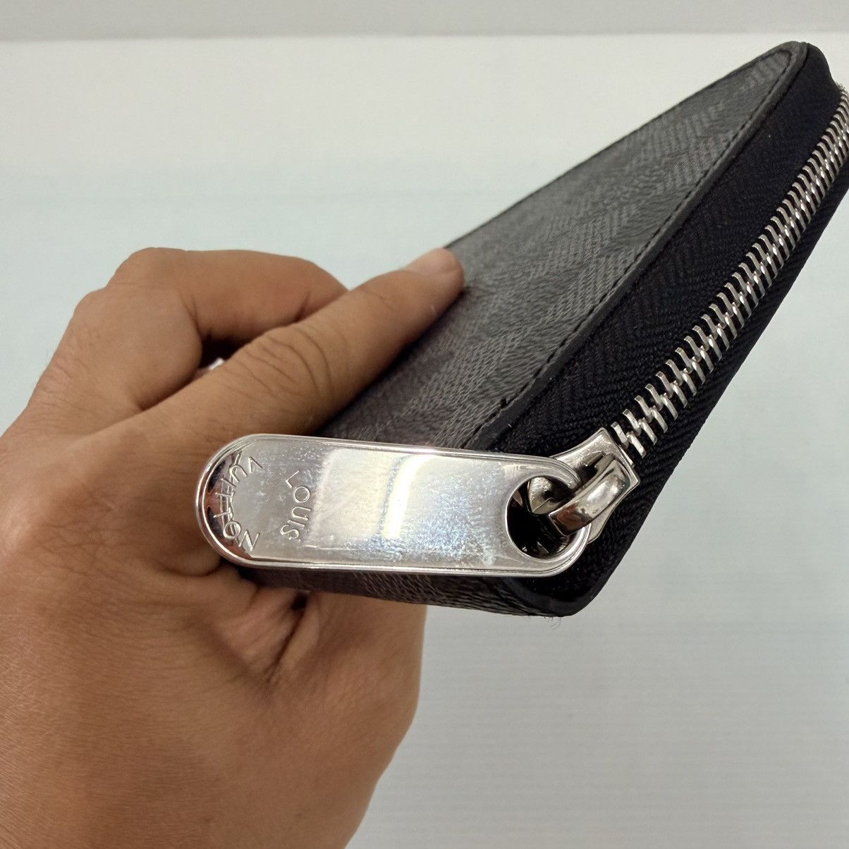 Louis Vuitton LOUIS VUITTON Damier Graphite Canvas Zippy Organizer Wallet Size ONE SIZE - 5 Thumbnail