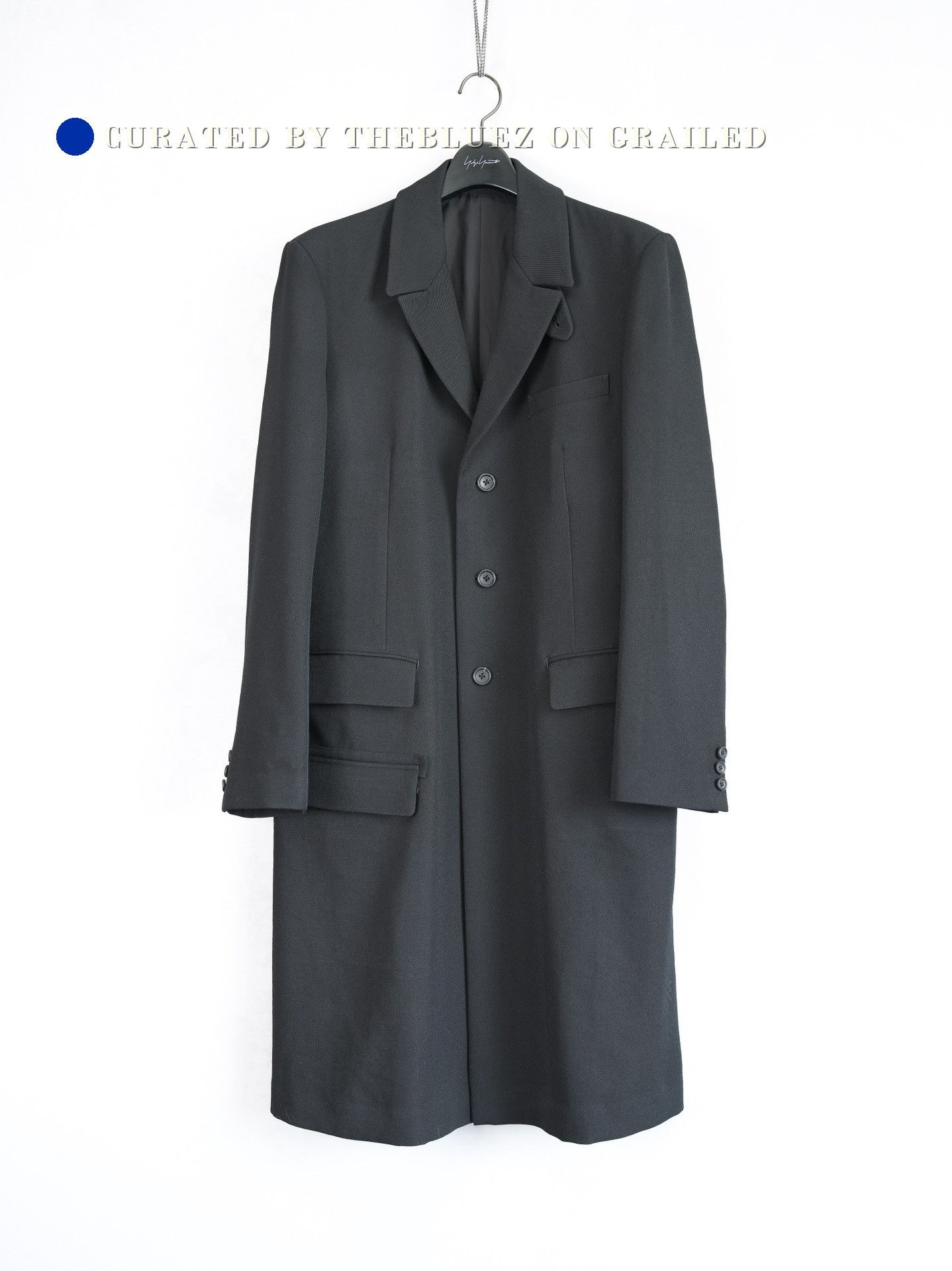 Yohji Yamamoto Yohji Yamamoto 23AW Flannel Wool Coat | Grailed