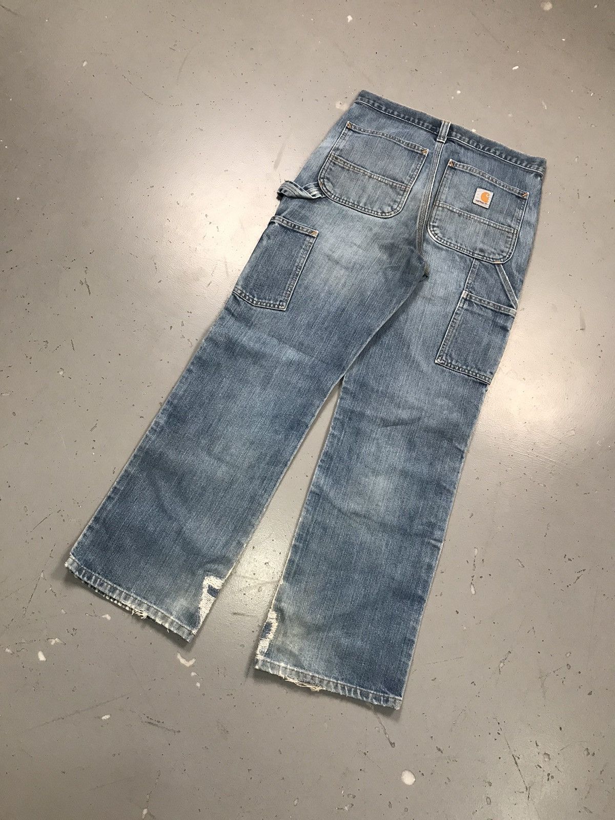 Carhartt Vintage Carhartt double knee distressed workwear denim Size US 30 / EU 46 - 12 Thumbnail