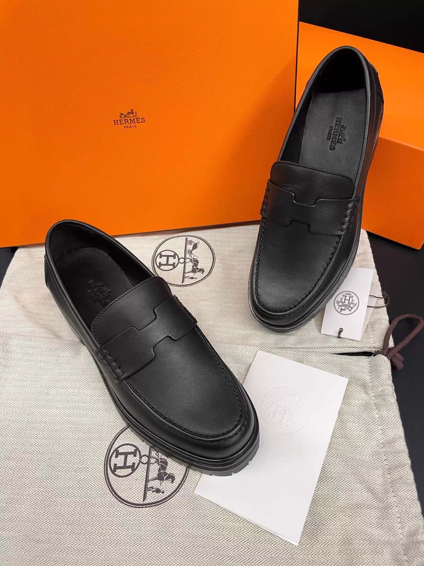 Hermes Hermès Full Lambskin Platform Loafer 35 Comfy Size US 4.5 / IT 34.5 - 4 Thumbnail