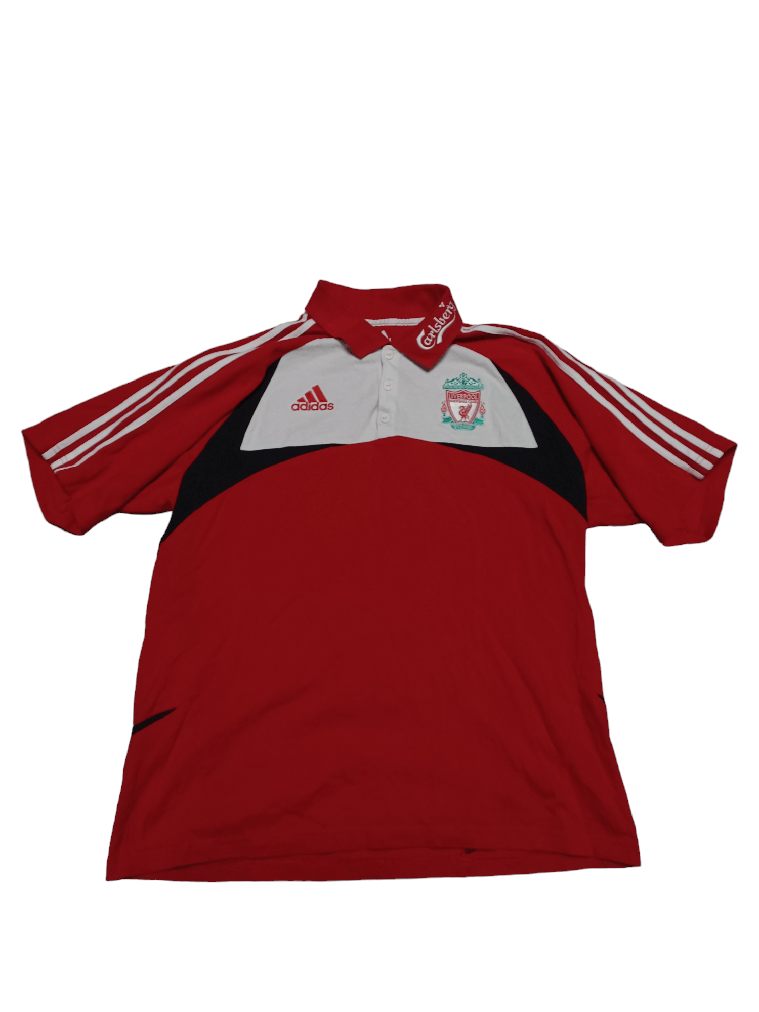 Adidas 2007 VINTAGE ADIDAS X LIVERPOOL X CARLSBERG POLO SHIRT Size US L / EU 52-54 / 3 - 1 Thumbnail
